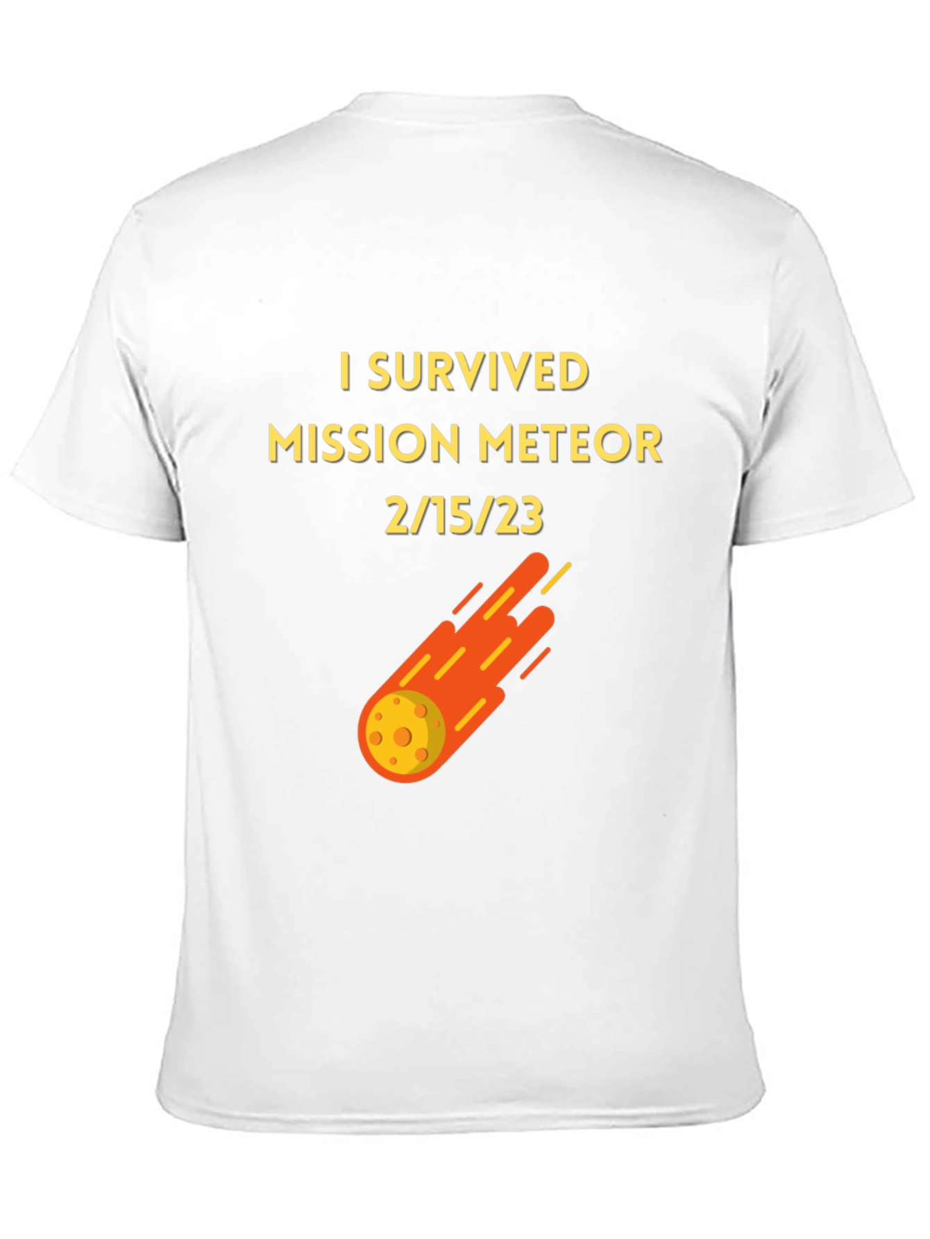 Black I Survived Mission Meteor Black T-Shirt view 11