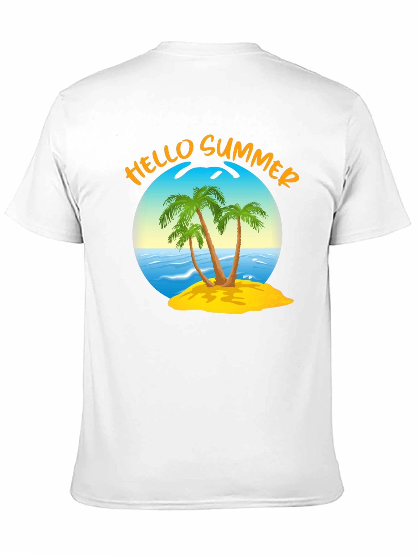 Black Hello Summer Graphic T-Shirt view 11