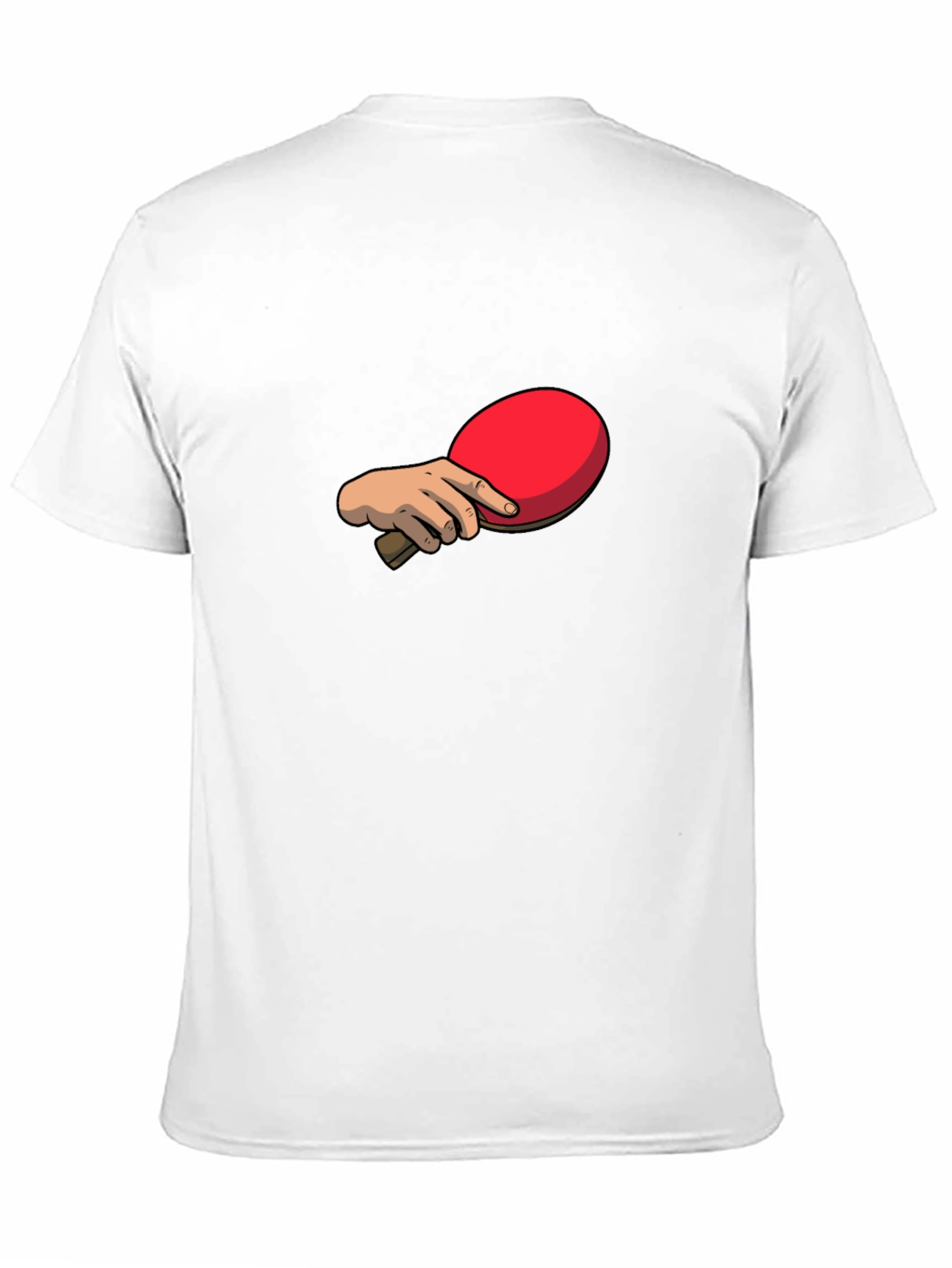 Black Ping Pong Paddle Graphic Tee - Black Cotton T-Shirt view 11