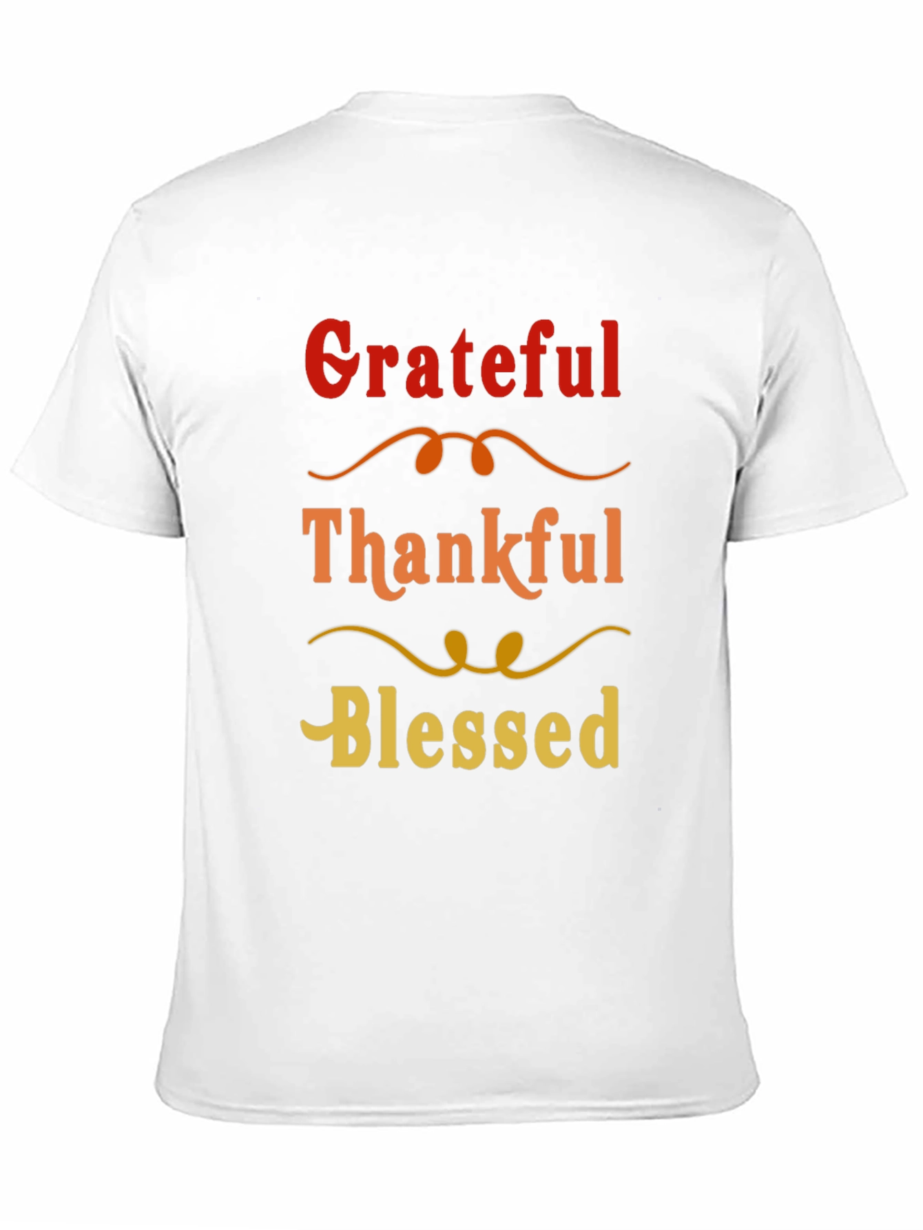 Black Grateful Thankful Blessed Graphic Tee view 11