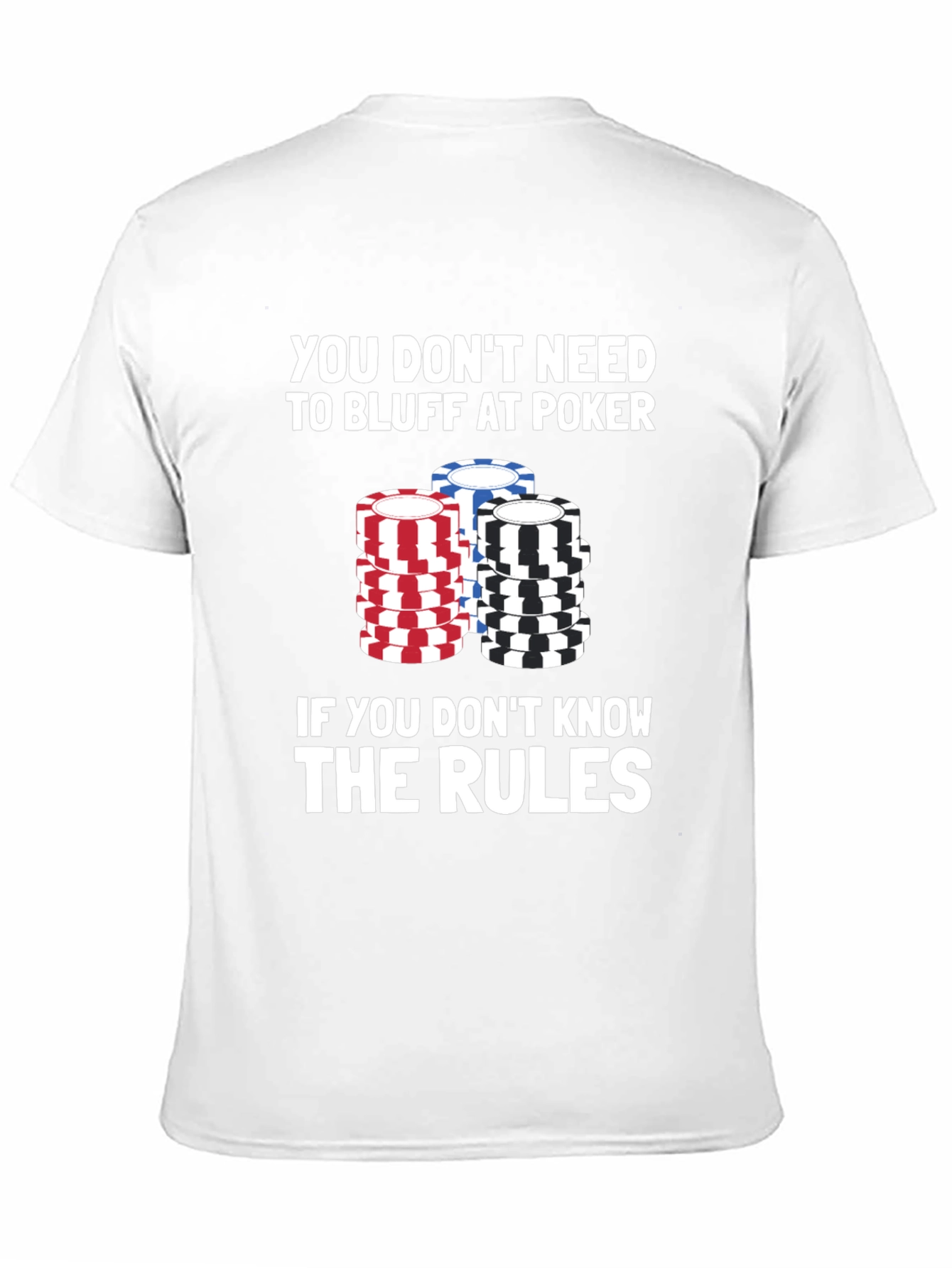 Black Poker Rules Graphic Tee view 11