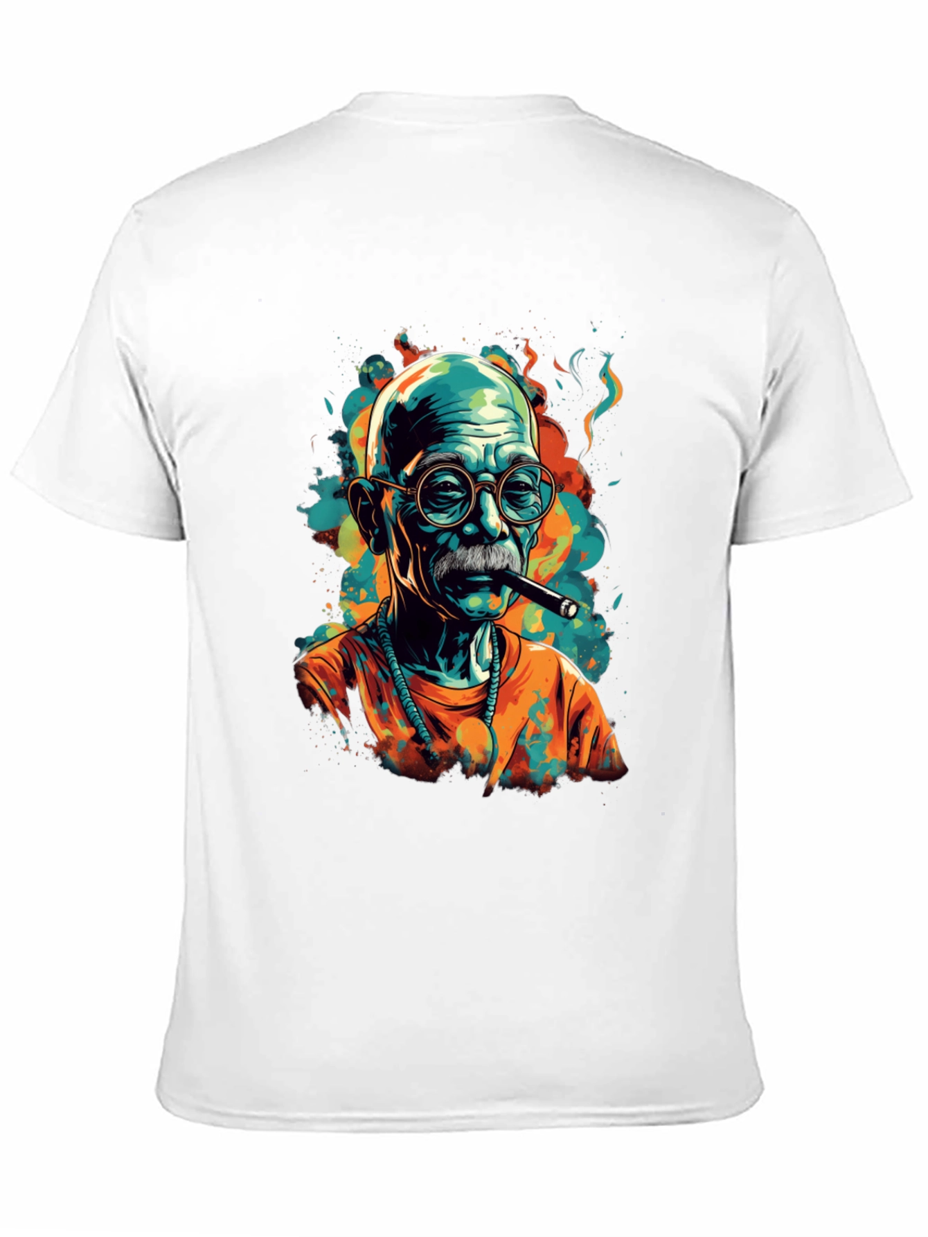 Black Cigar Smoker Graphic Tee - Unique Style view 11