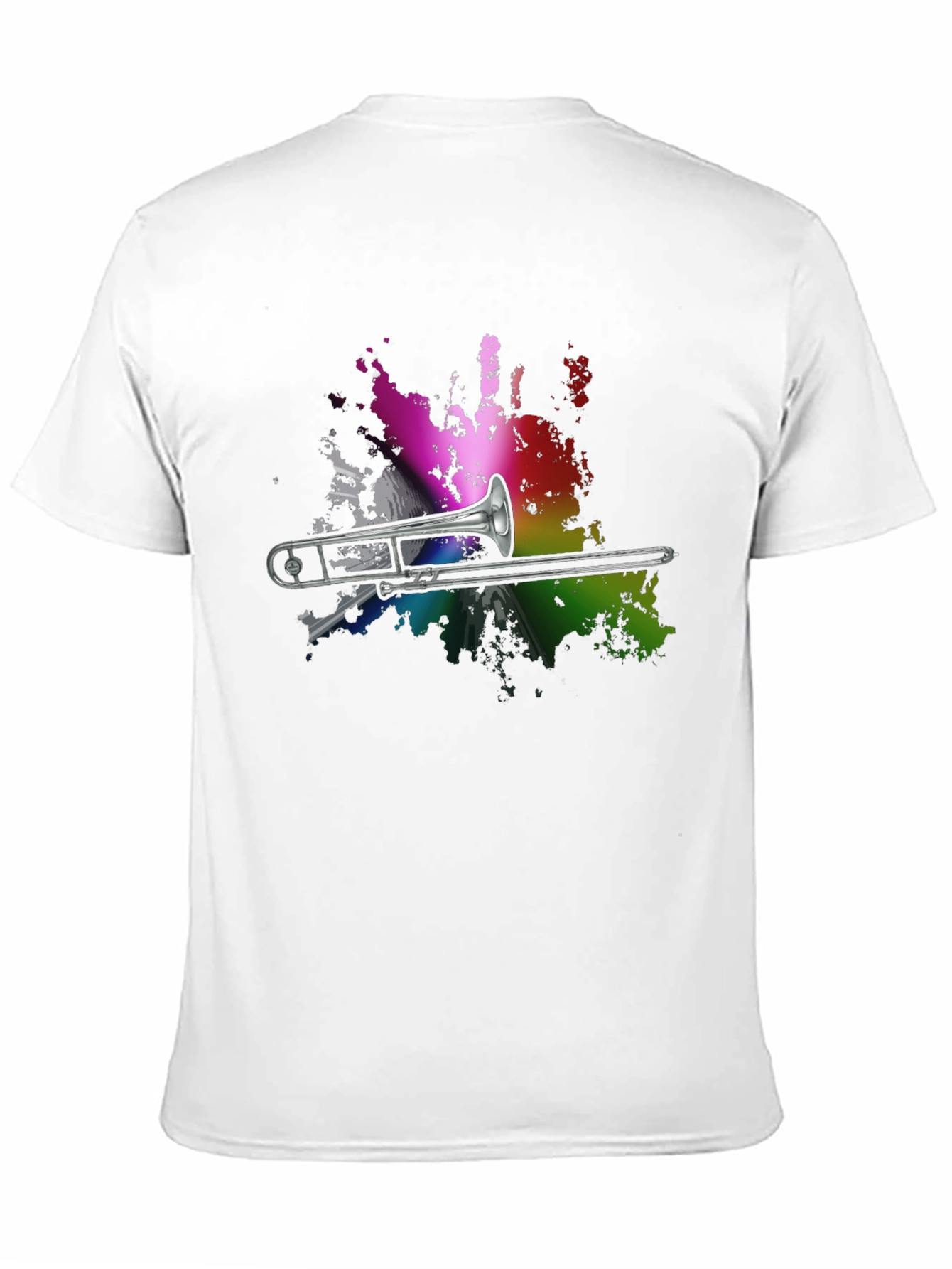 Trombone Rainbow Splash Graphic T-Shirt - 11