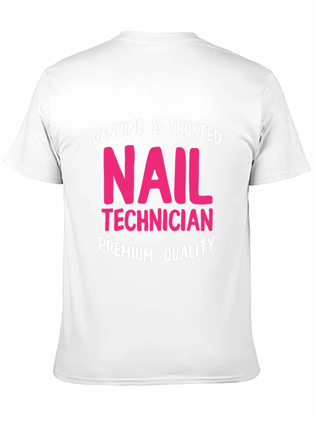 Black Genuine Nail Technician Premium Quality T-Shirt view 11