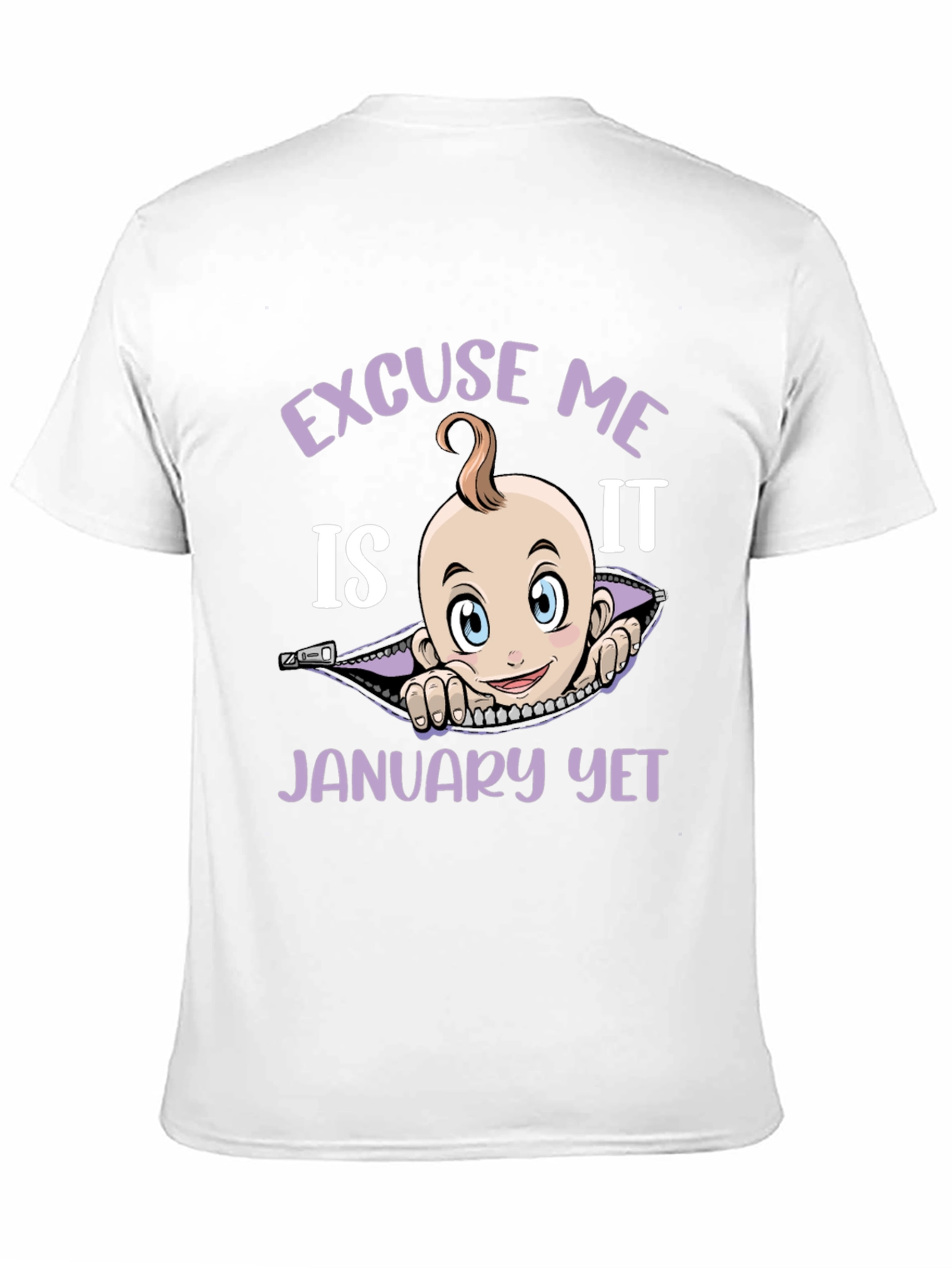 Excuse Me Is It January Yet Funny Pregnancy T-Shirt - 11