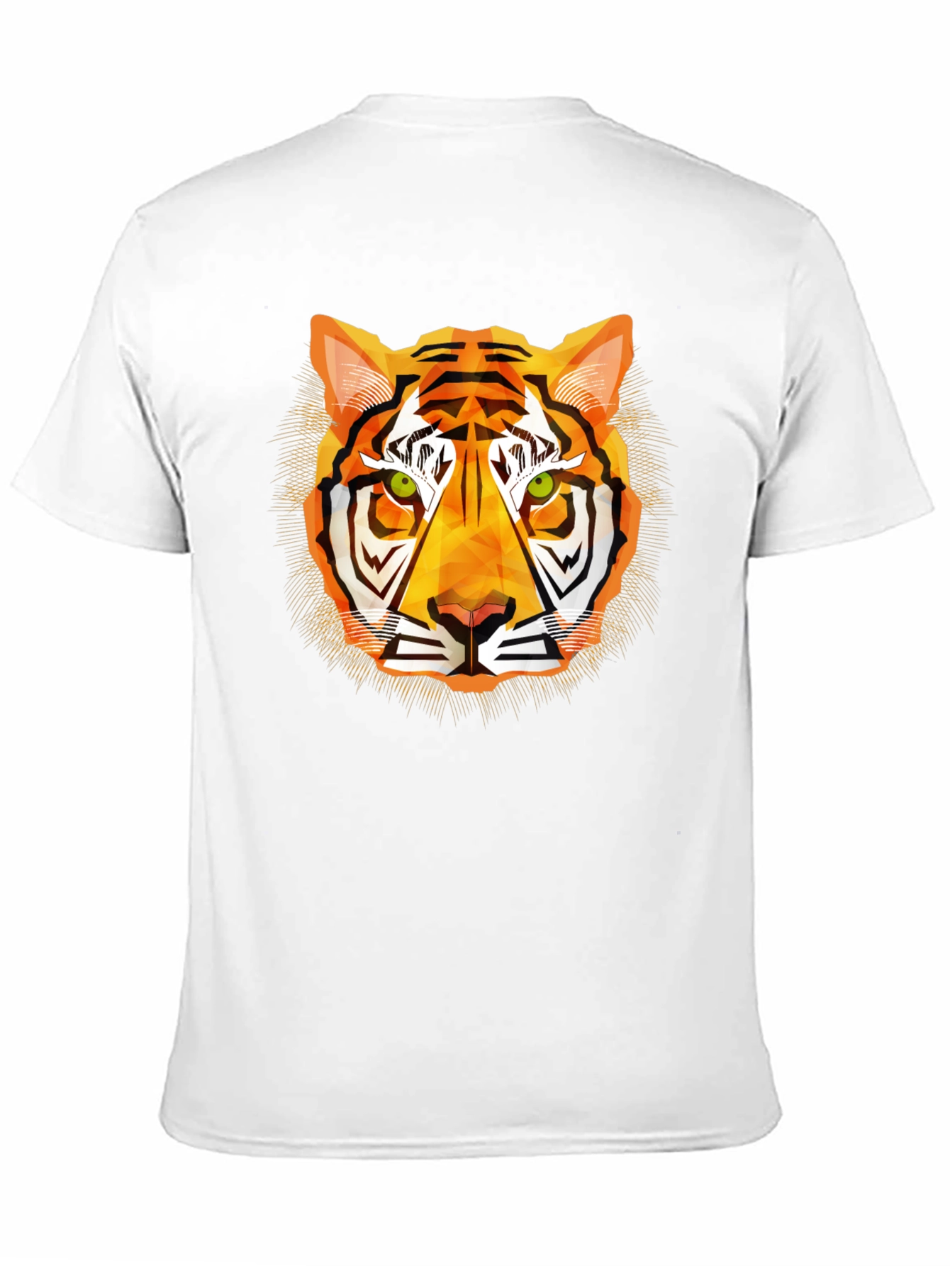 Black Geometric Tiger Graphic T-Shirt - Modern Style view 11