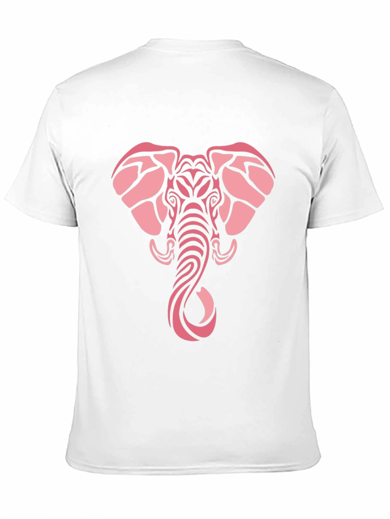 Black Tribal Elephant Graphic Tee - Black Cotton Comfort view 11