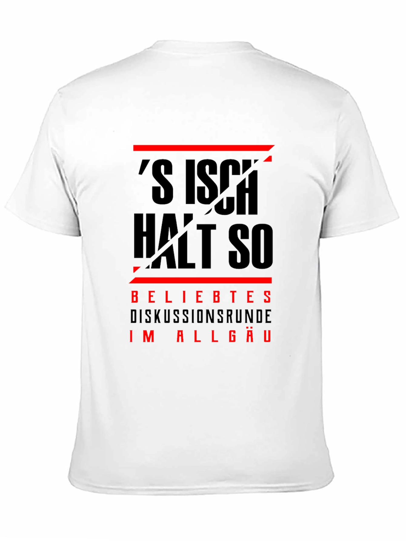Black Black T-Shirt with German Slogan view 11