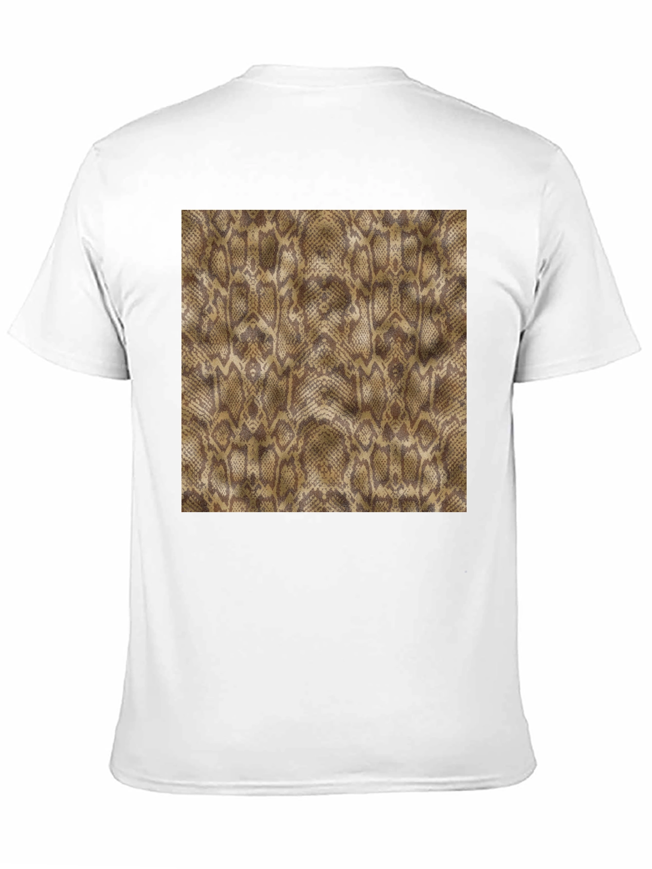 Black Snakeskin Print Black T-Shirt view 11