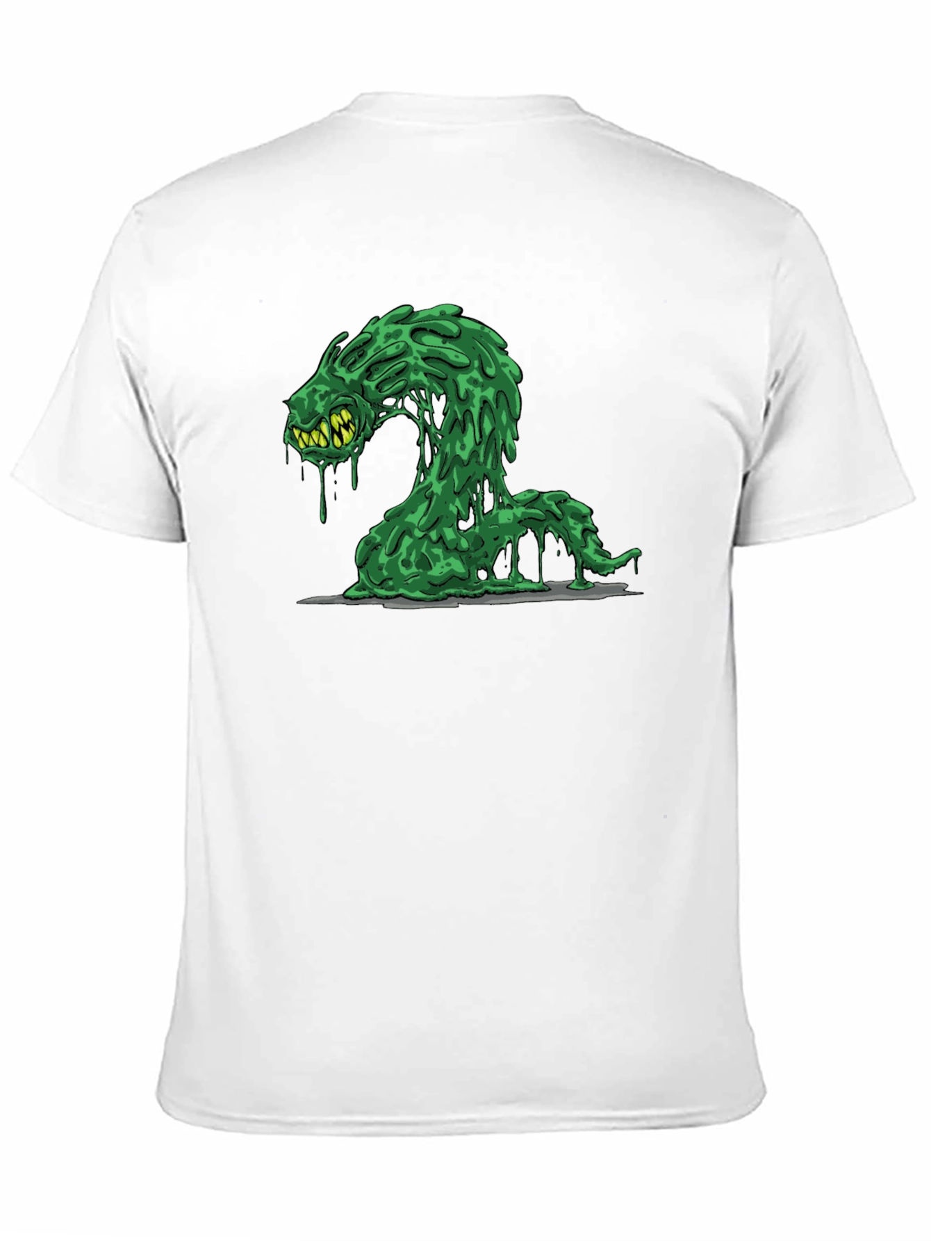 Black Slime Monster Graphic T-Shirt - Unique Creature Design view 11