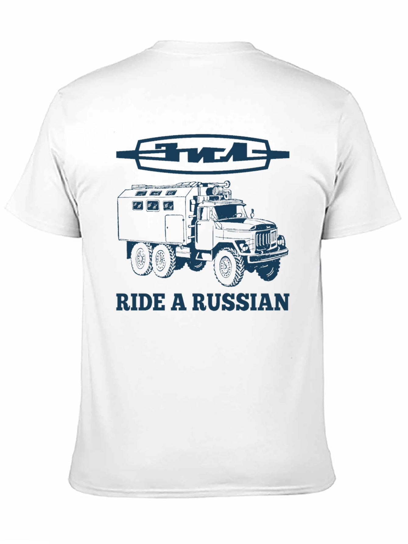 Black Ride a Russian Truck T-Shirt - Black view 11