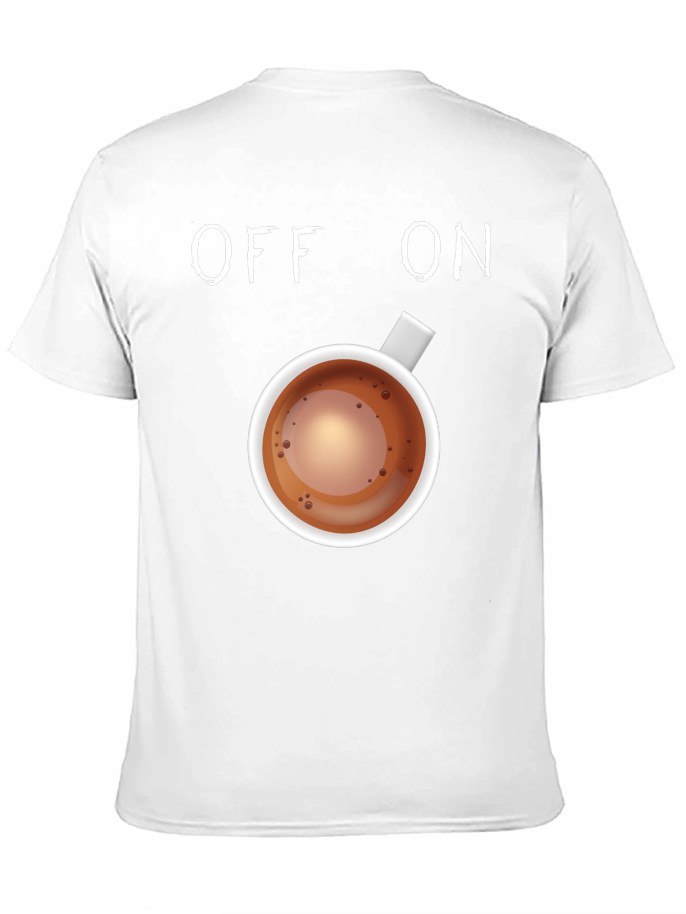 Black Coffee Lover T-Shirt: Off-On Caffeine Mode view 11