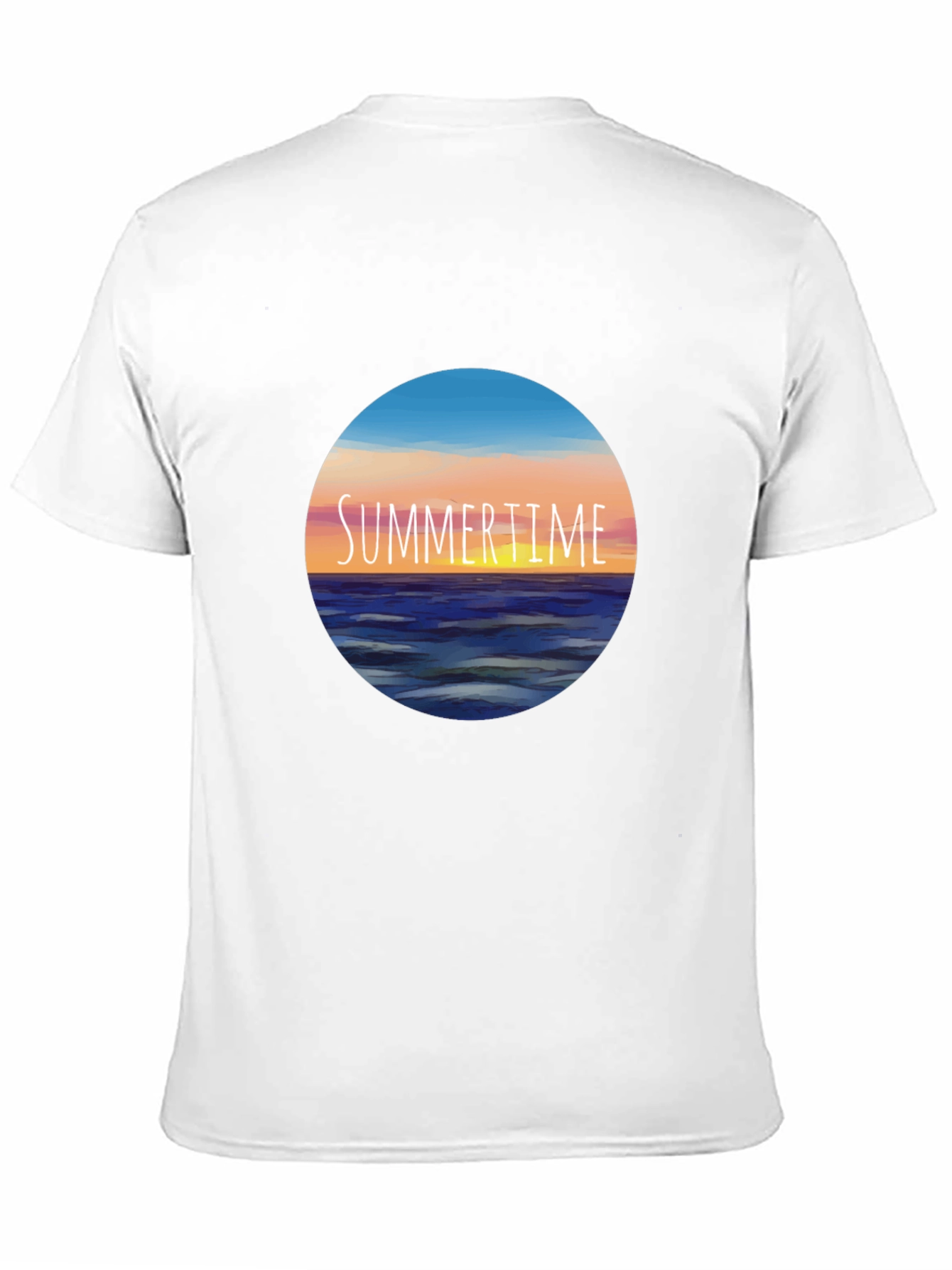 Black Summertime Horizon Graphic Tee view 11