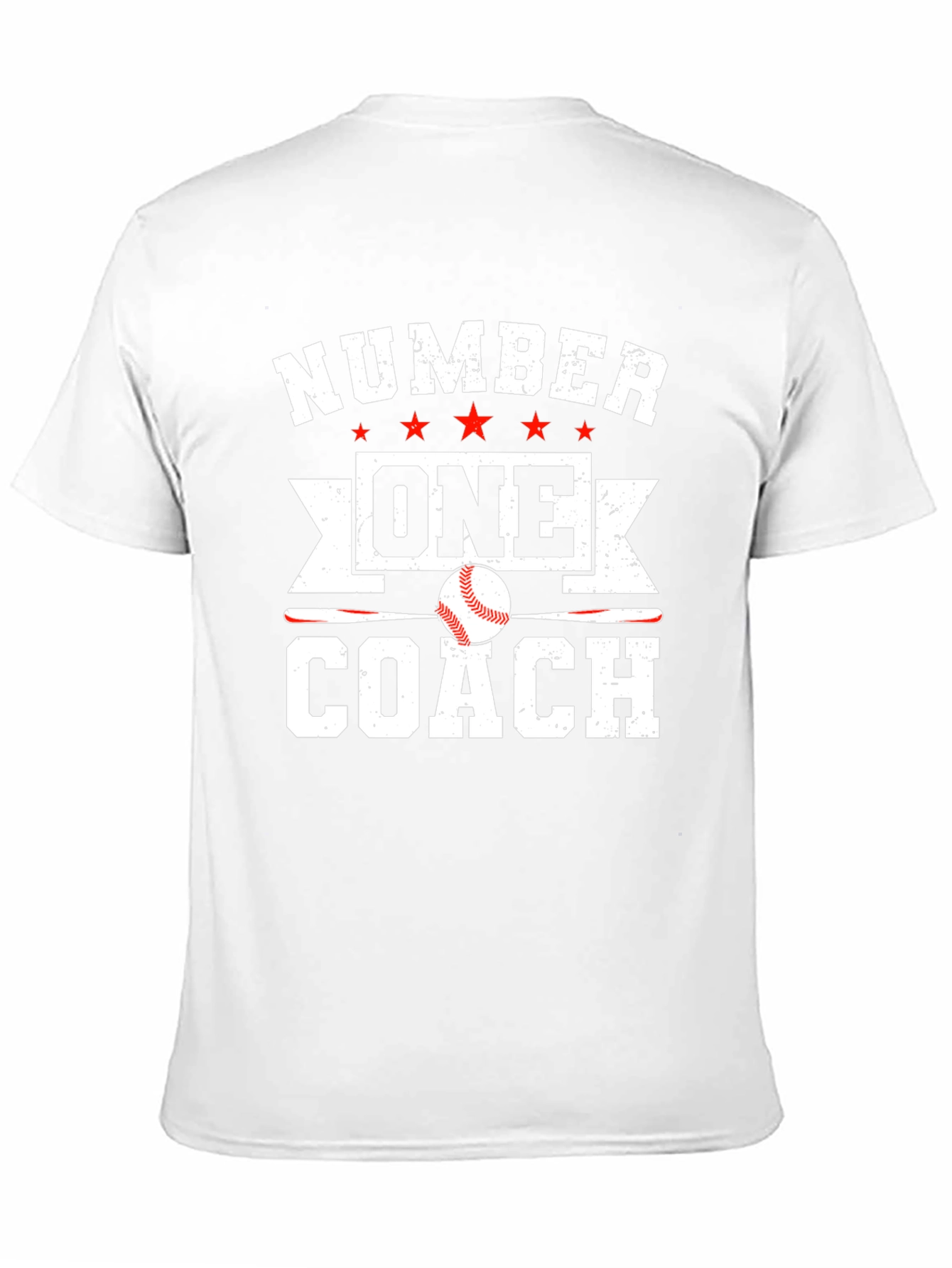 Black Number One Baseball Coach Graphic T-Shirt view 11