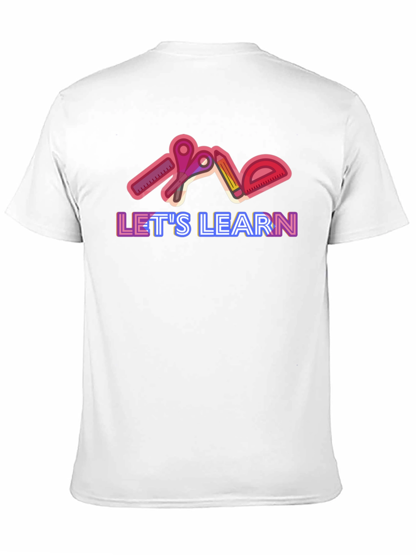 Black Let's Learn Graphic Tee - Black view 11