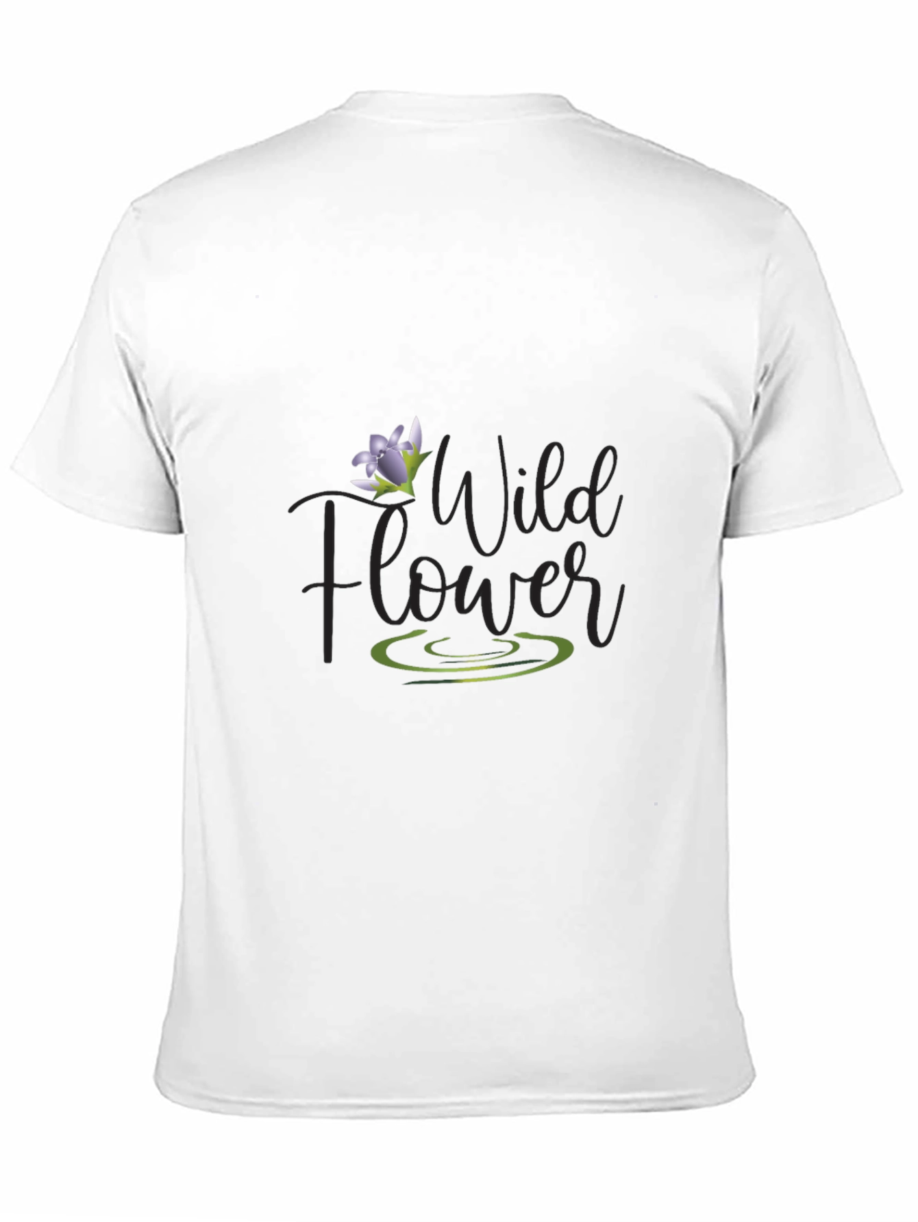 Black Wildflower Graphic Tee - Men's Black T-Shirt view 11