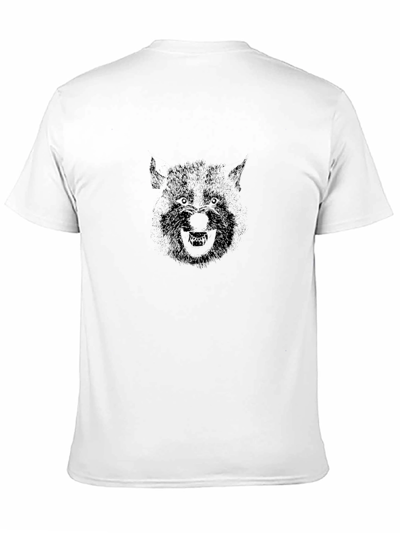 Black Werewolf Graphic Tee - Black Cotton Blend view 11
