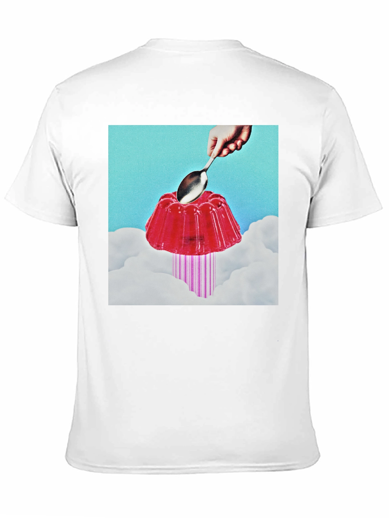 Black Surreal Jelly Dessert T-Shirt view 11