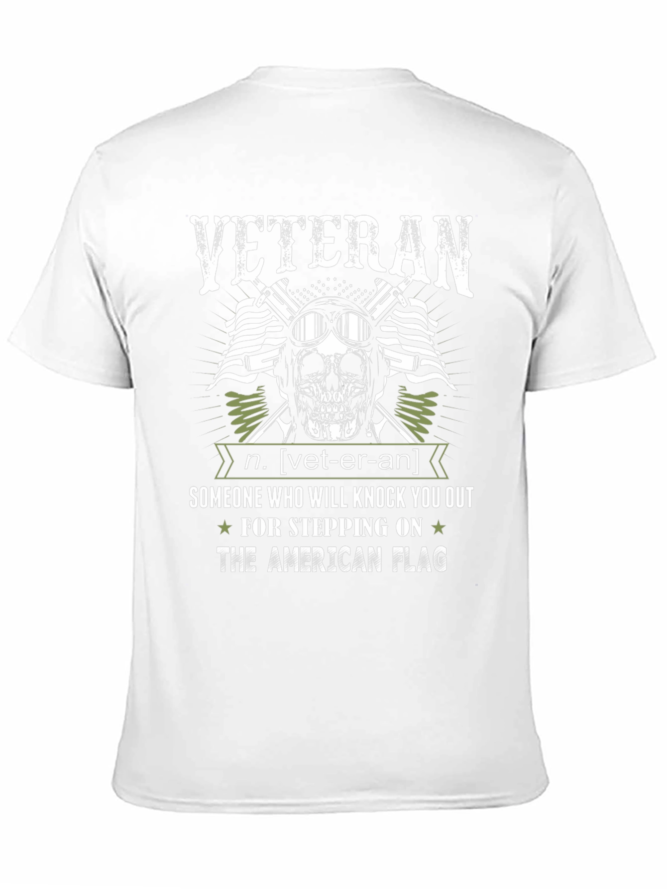 Black Veteran Definition Graphic T-Shirt view 11