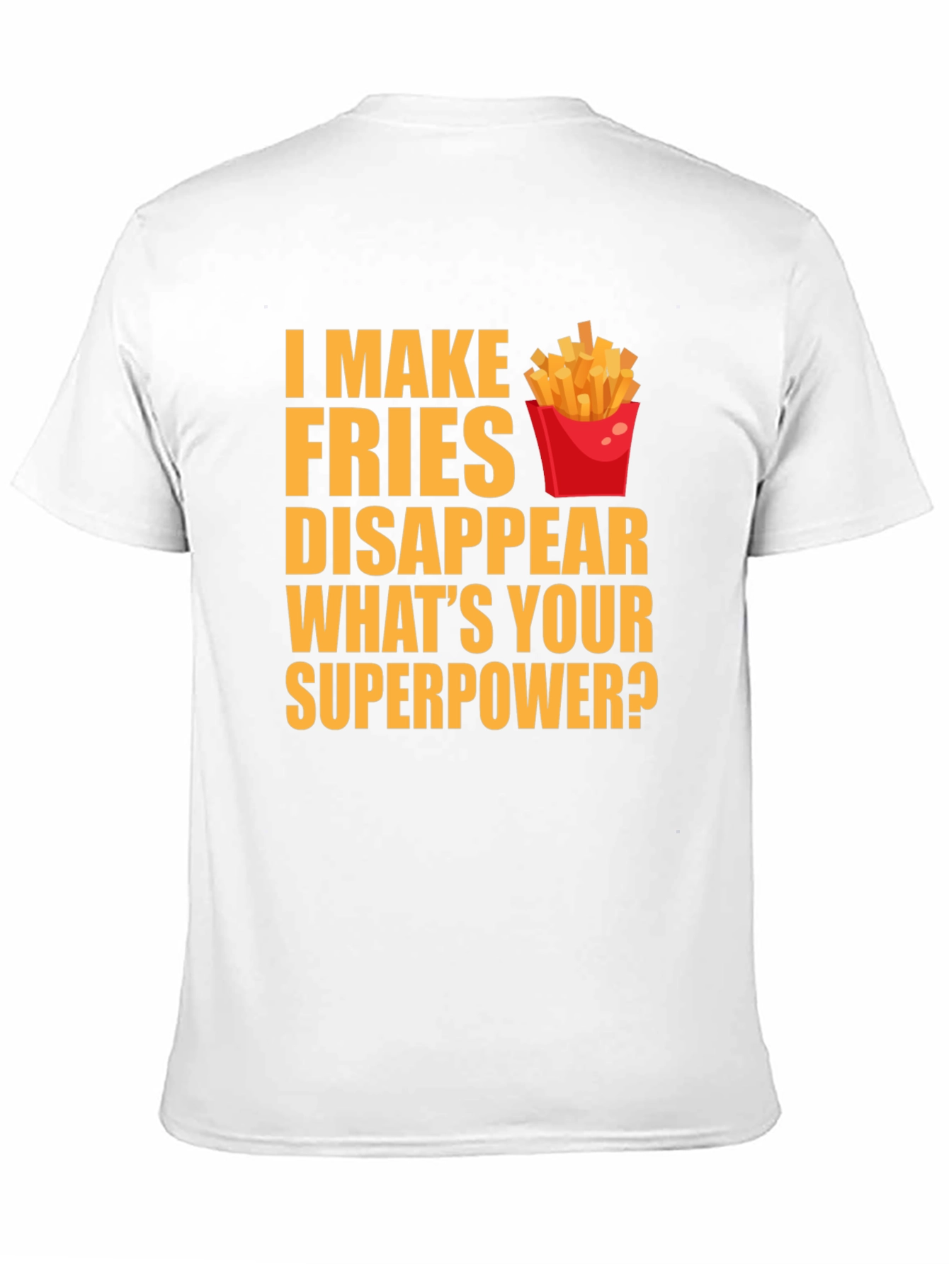 Black Fries Superpower T-Shirt view 11