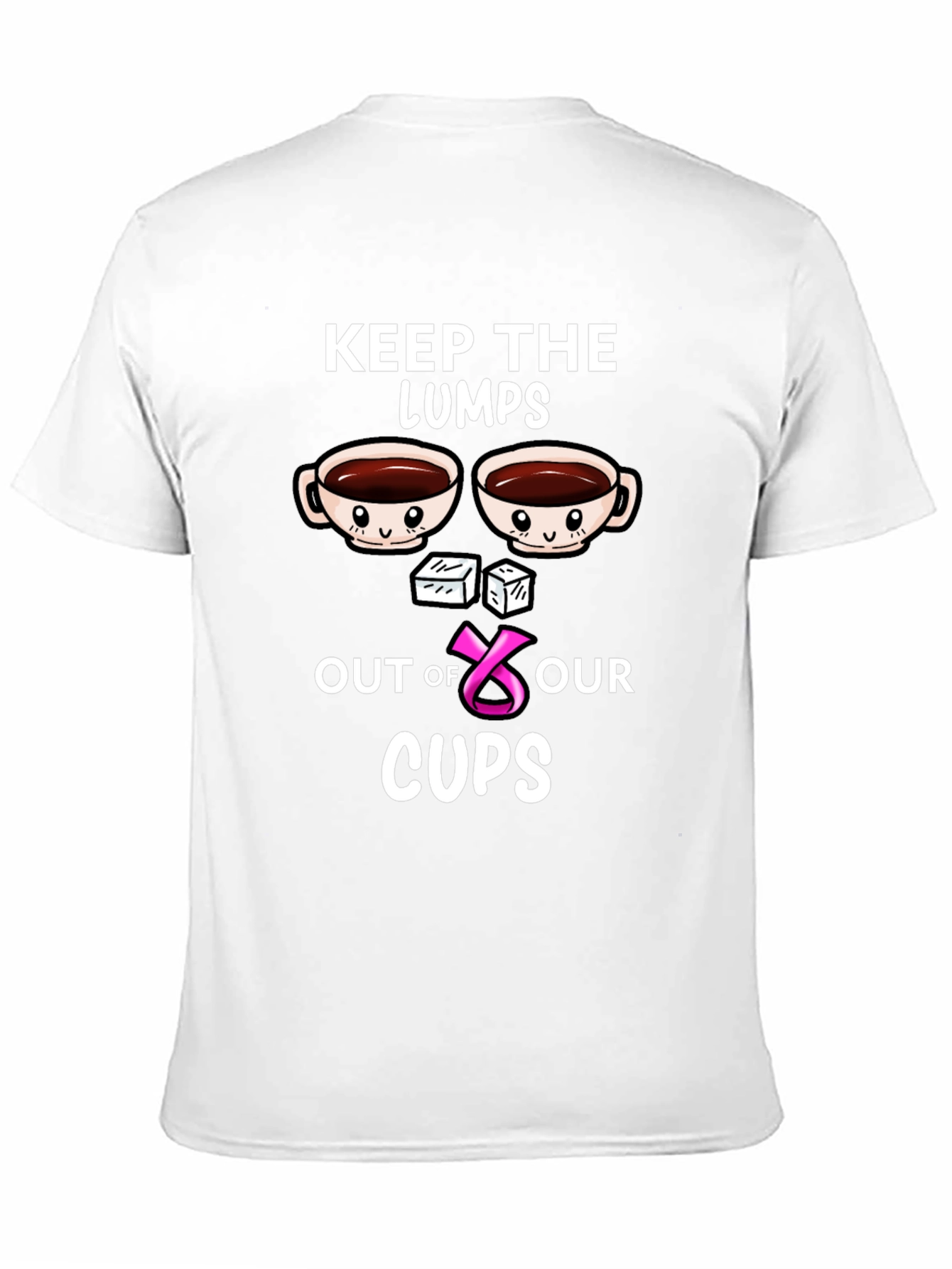 Black Keep the Lumps Out of Our Cups Breast Cancer Awareness T-Shirt view 11
