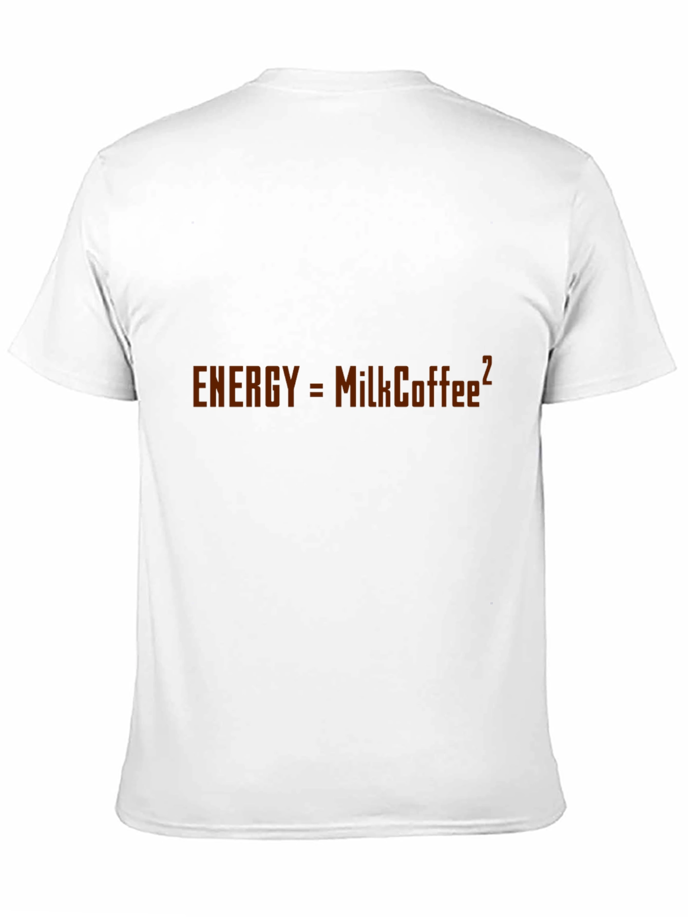 Black Funny Physics Milk Coffee Energy T-Shirt view 11