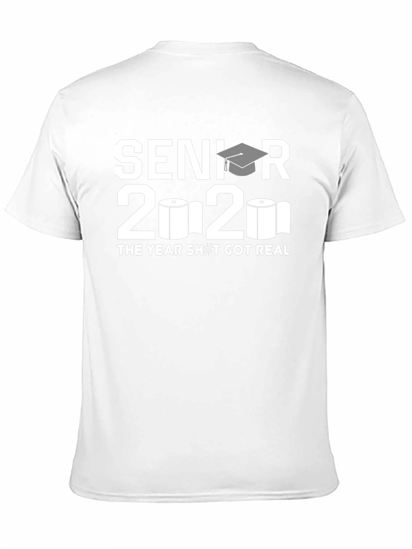 Black Senior 2020 Toilet Paper Black T-Shirt view 11