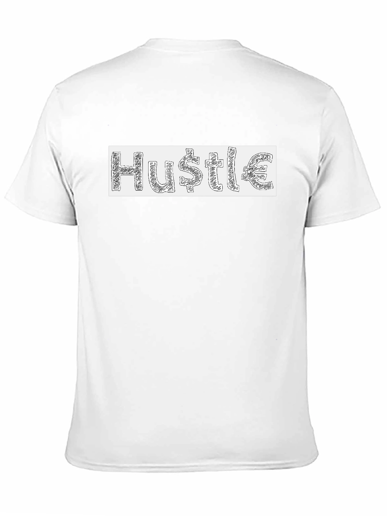 Black Hustle Graphic T-Shirt - Mens Crew Neck Tee view 11