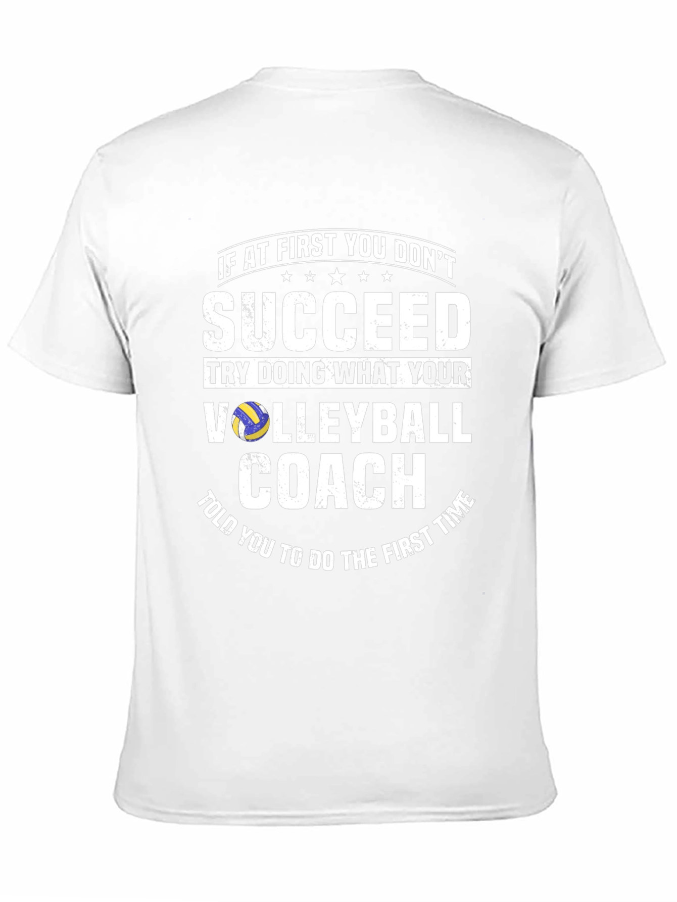 Black Volleyball Coach T-Shirt - Funny Team Sports Tee view 11