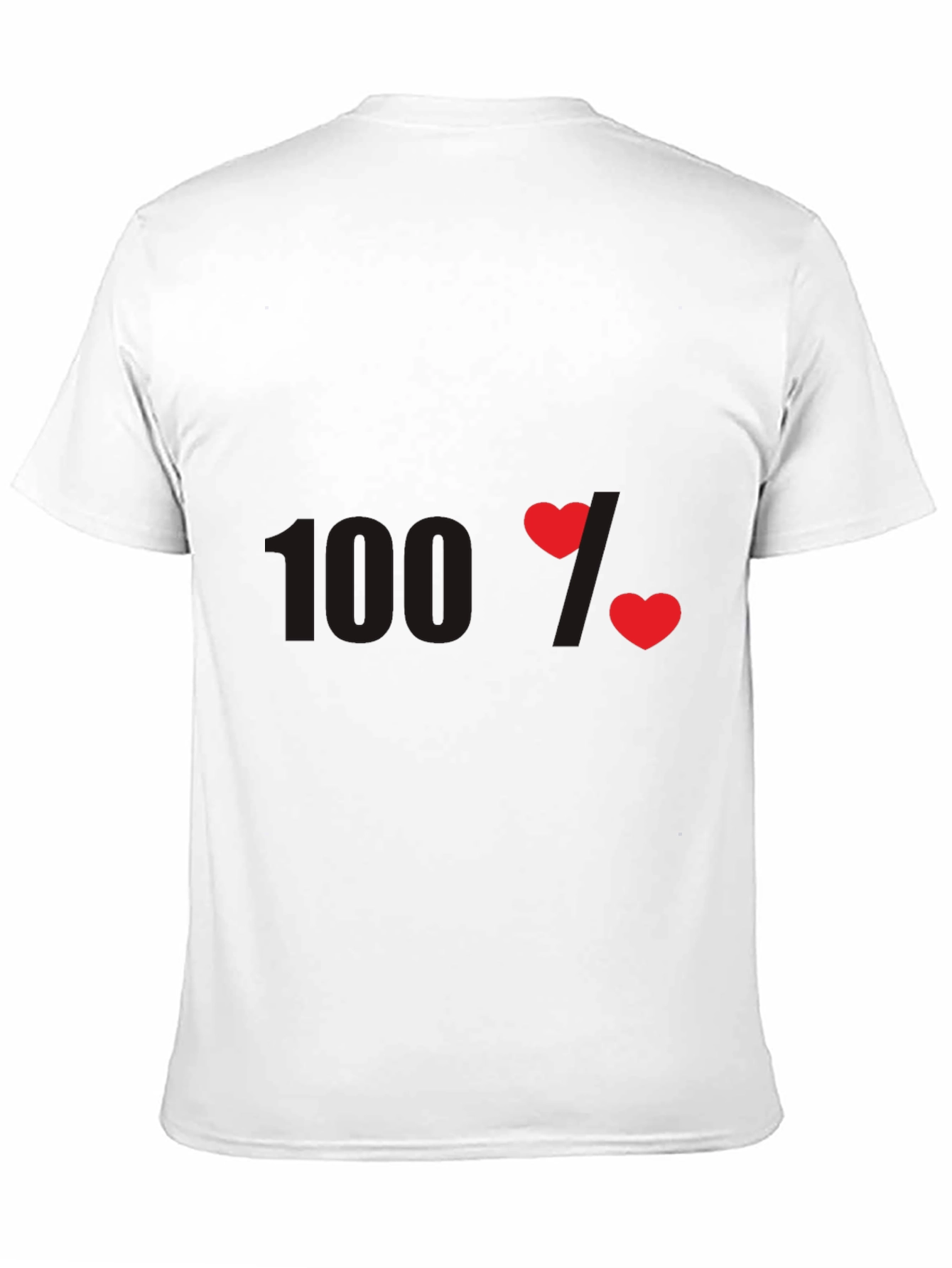 Black 100% Love Graphic T-Shirt - Heart Design view 11