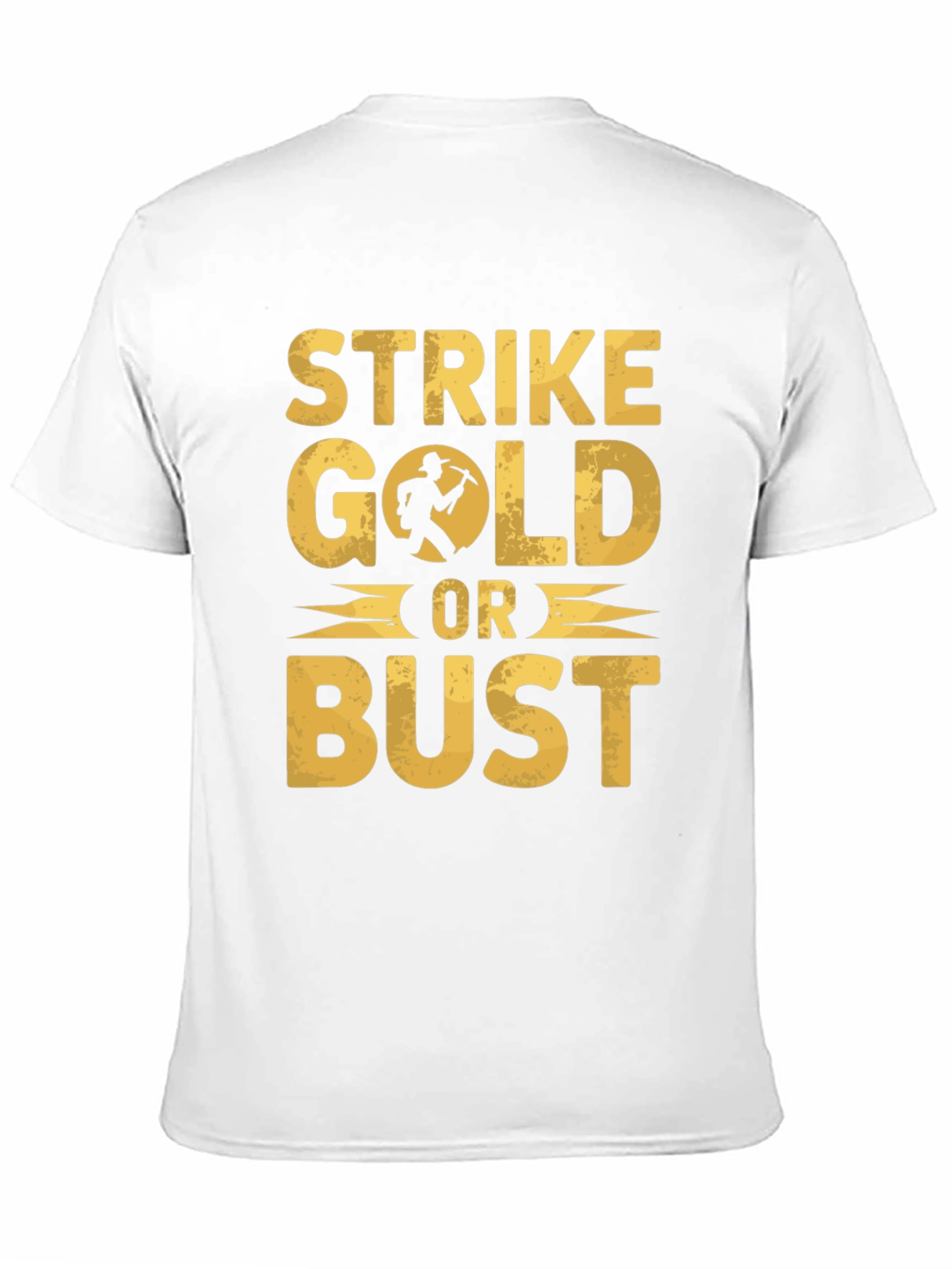 Black Strike Gold T-Shirt - Gold Rush Graphic Tee view 11