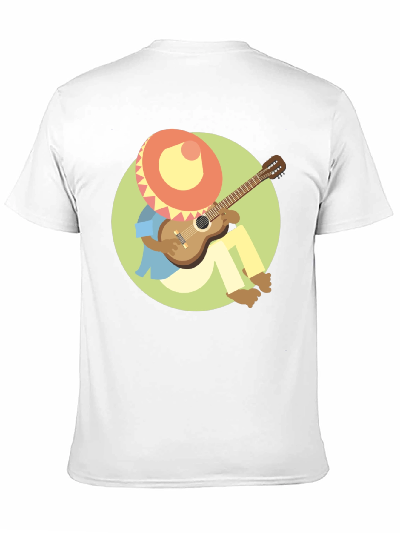 Black Mariachi Cartoon Graphic T-Shirt view 11
