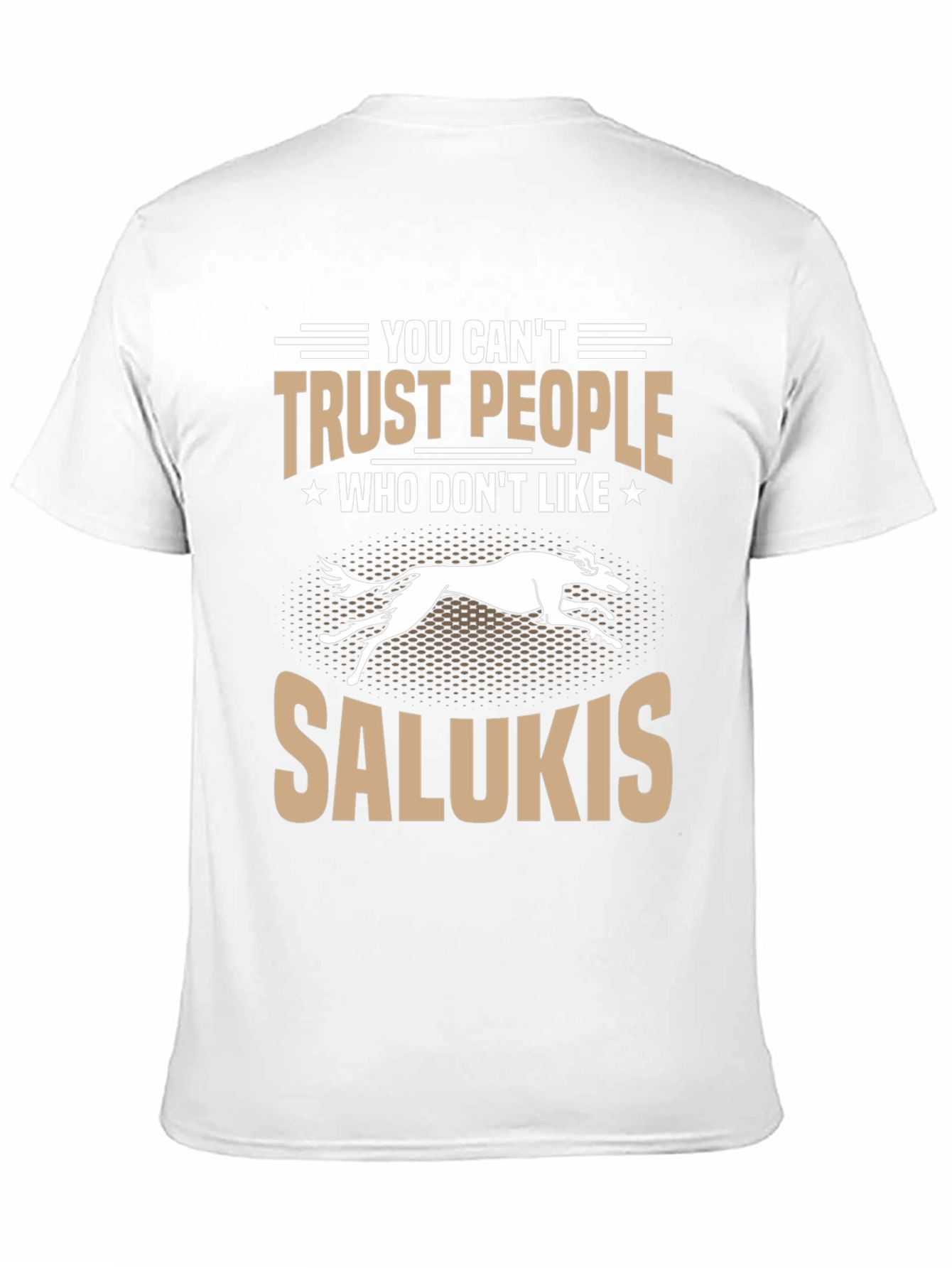 Black Salukis Dog Lovers T-Shirt: Trust People Who Like Salukis! view 11