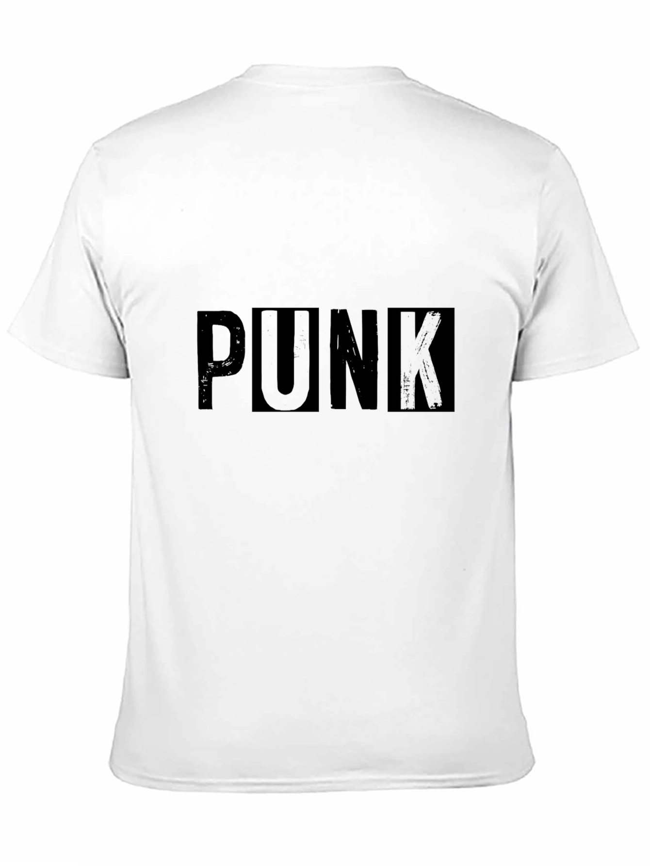 Black Edgy 'Punk' Graphic Black T-Shirt view 11