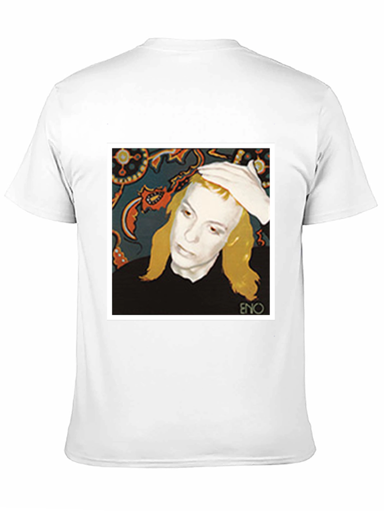 Eno Album Cover T-Shirt - Black Graphic Tee - 11