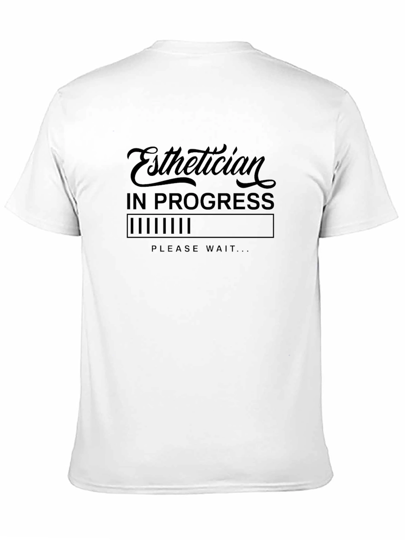 Black Esthetician in Progress Loading T-Shirt view 11