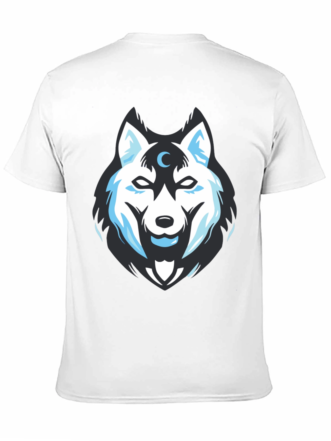 Black Wolf Moon Graphic Tee - Black Cotton Blend view 11
