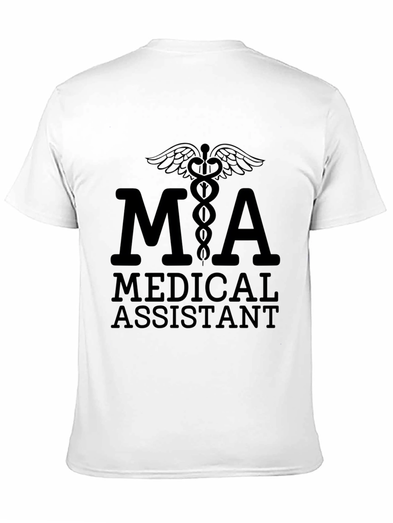 Black Medical Assistant MA T-Shirt view 11