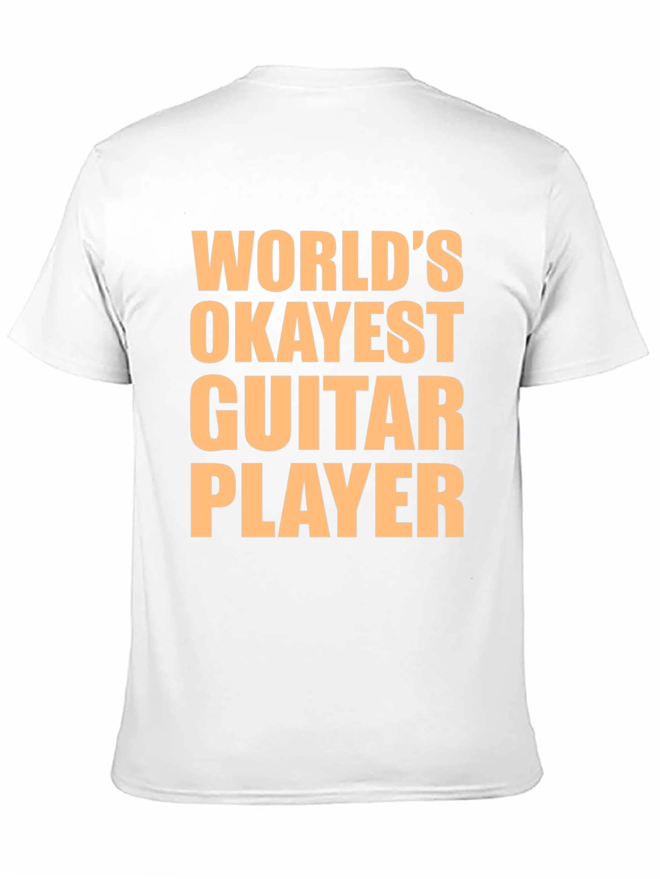Black World's Okayest Guitar Player T-Shirt view 11