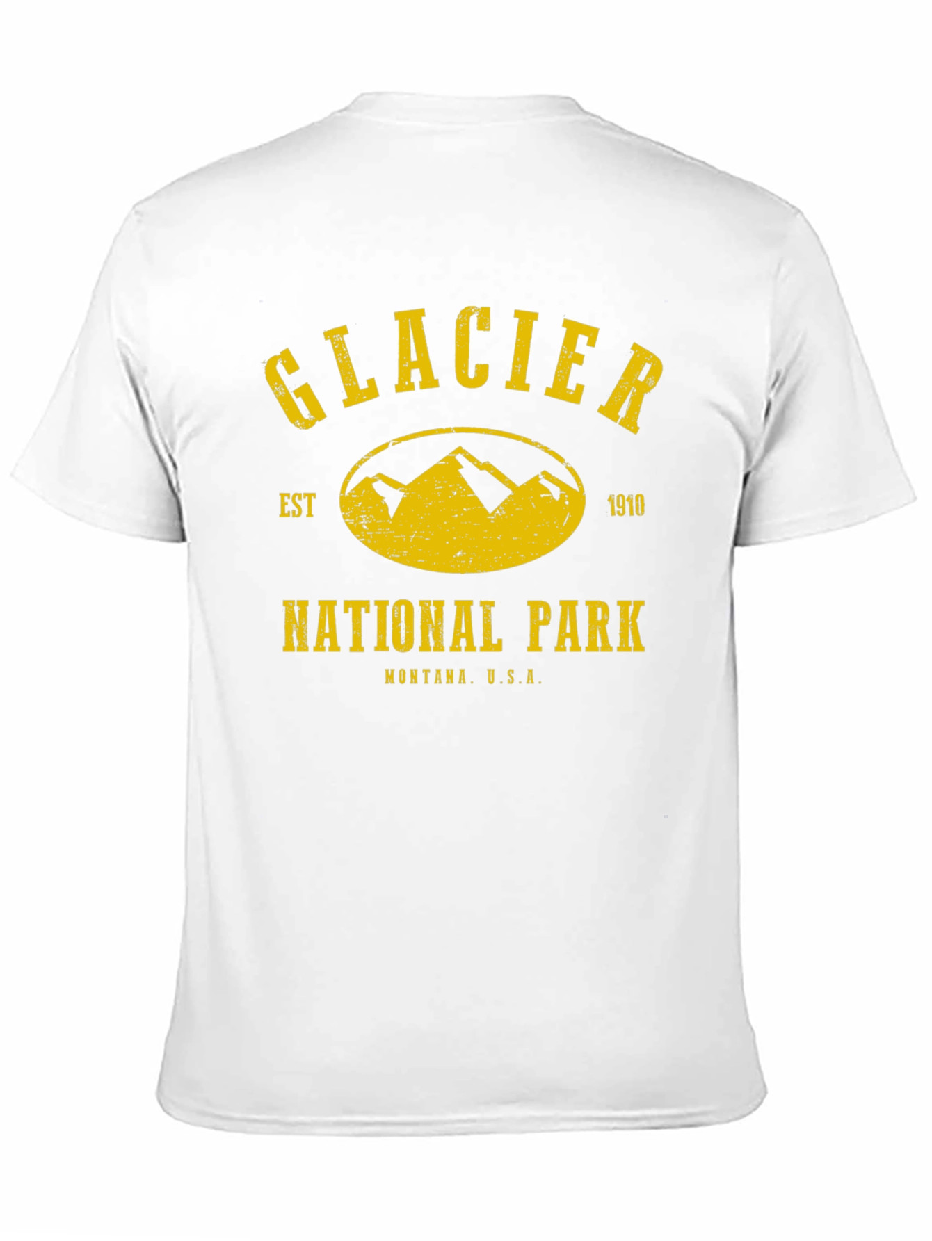 Black Glacier National Park T-Shirt - Black Tee view 11