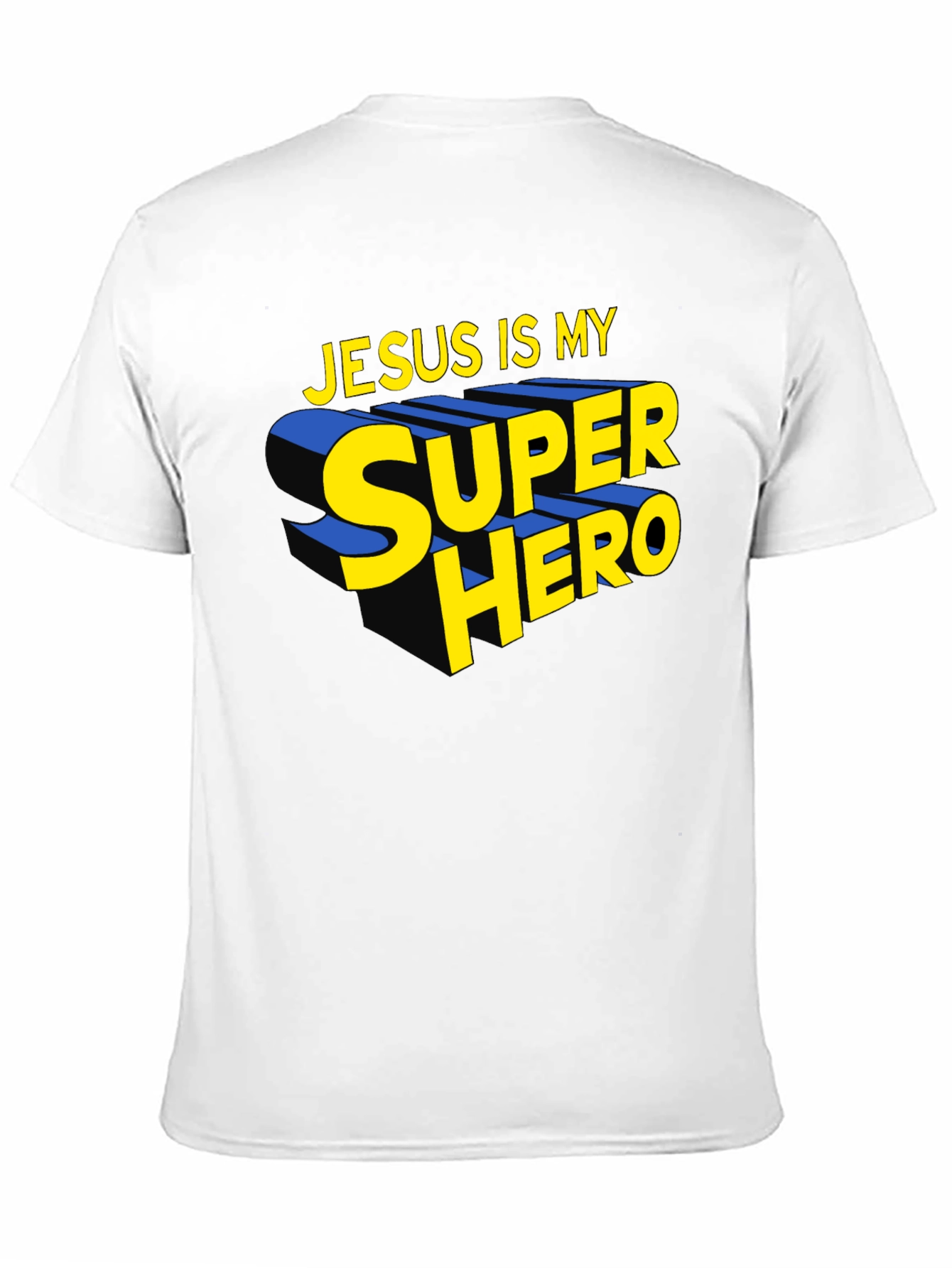 Black Jesus Is My Superhero Black Graphic Tee view 11
