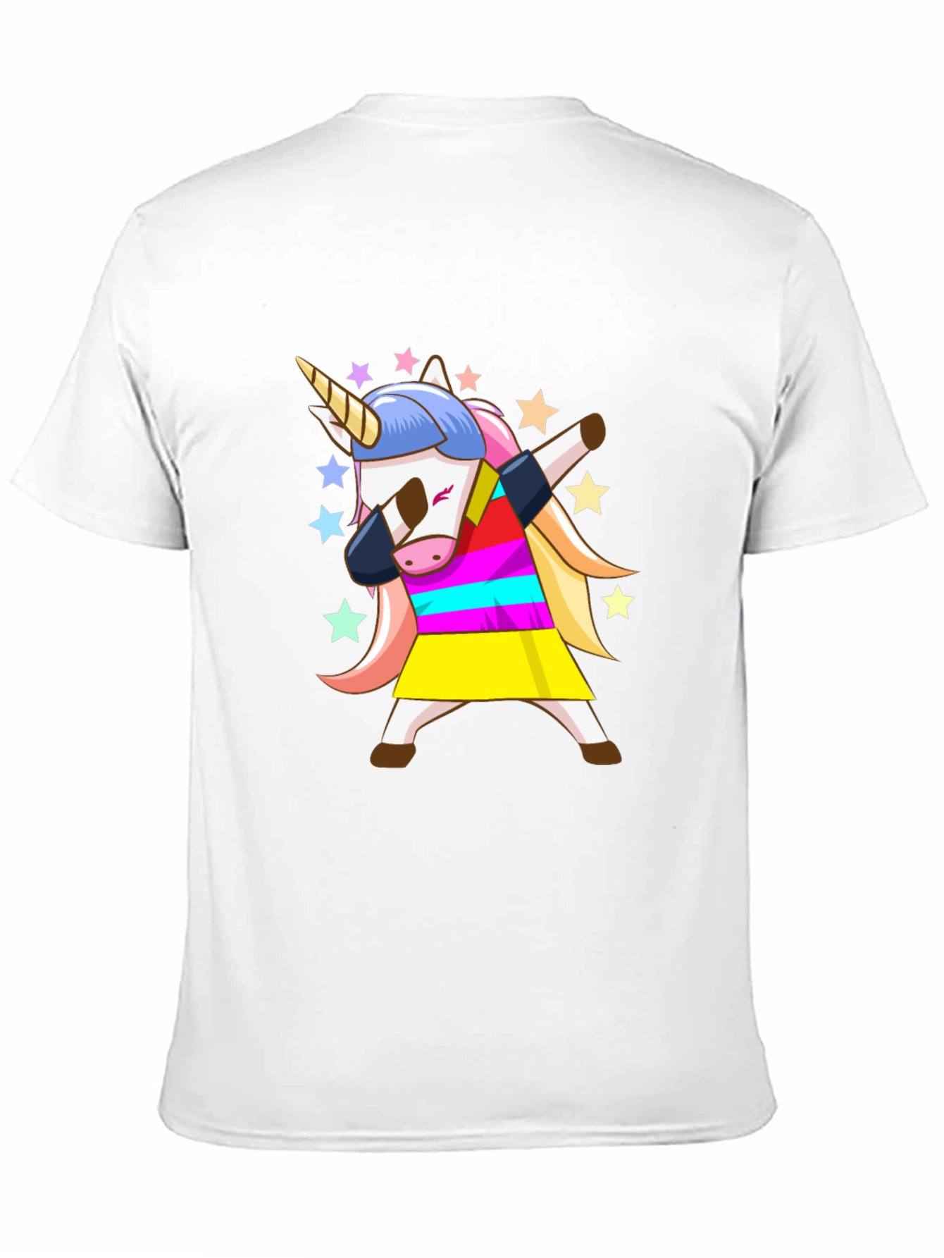 Black Dabbing Unicorn Black T-Shirt - Fun Cartoon Graphic Tee view 11