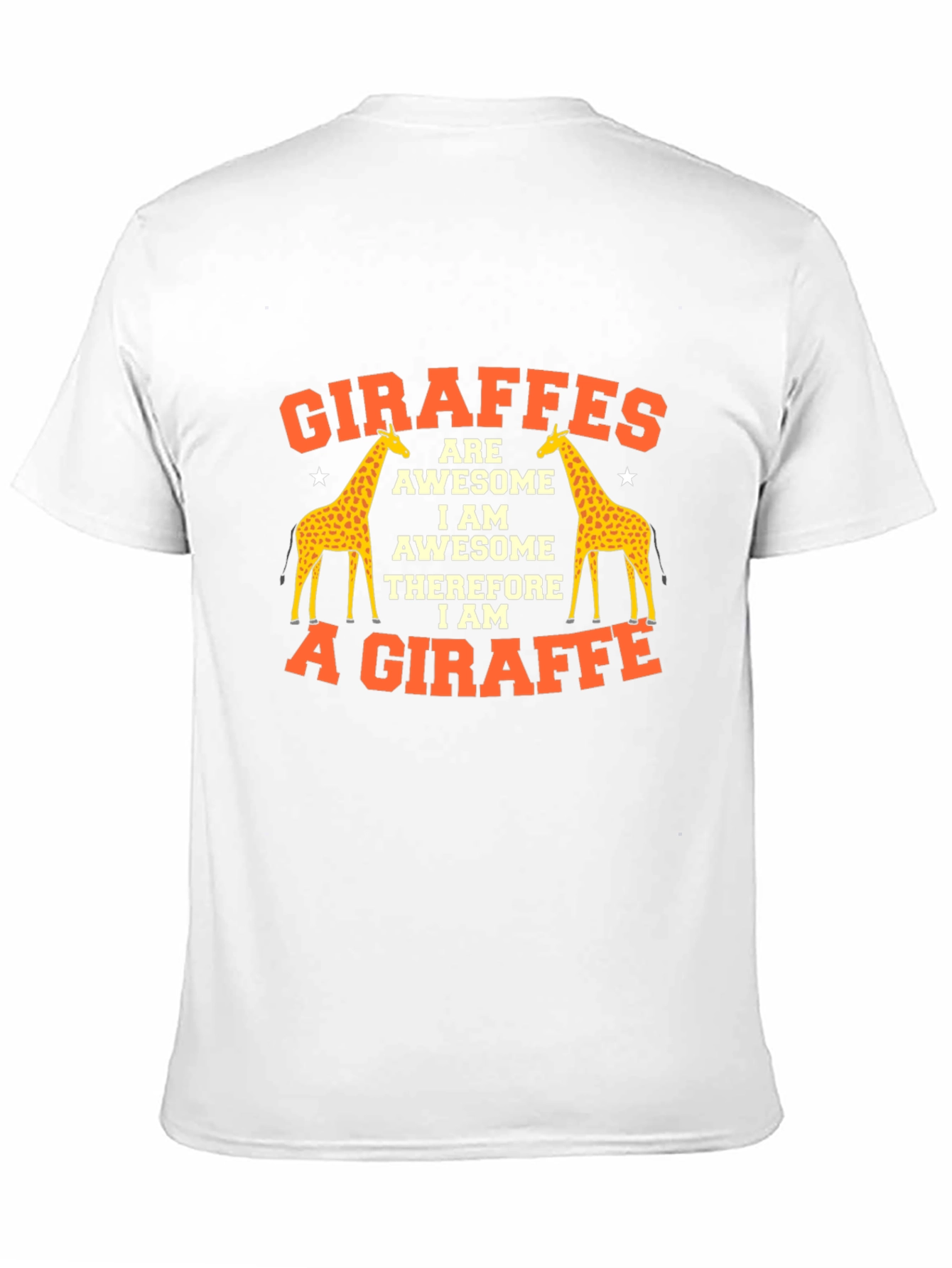 Black Giraffe Awesome Graphic T-Shirt, Funny Animal Tee view 11