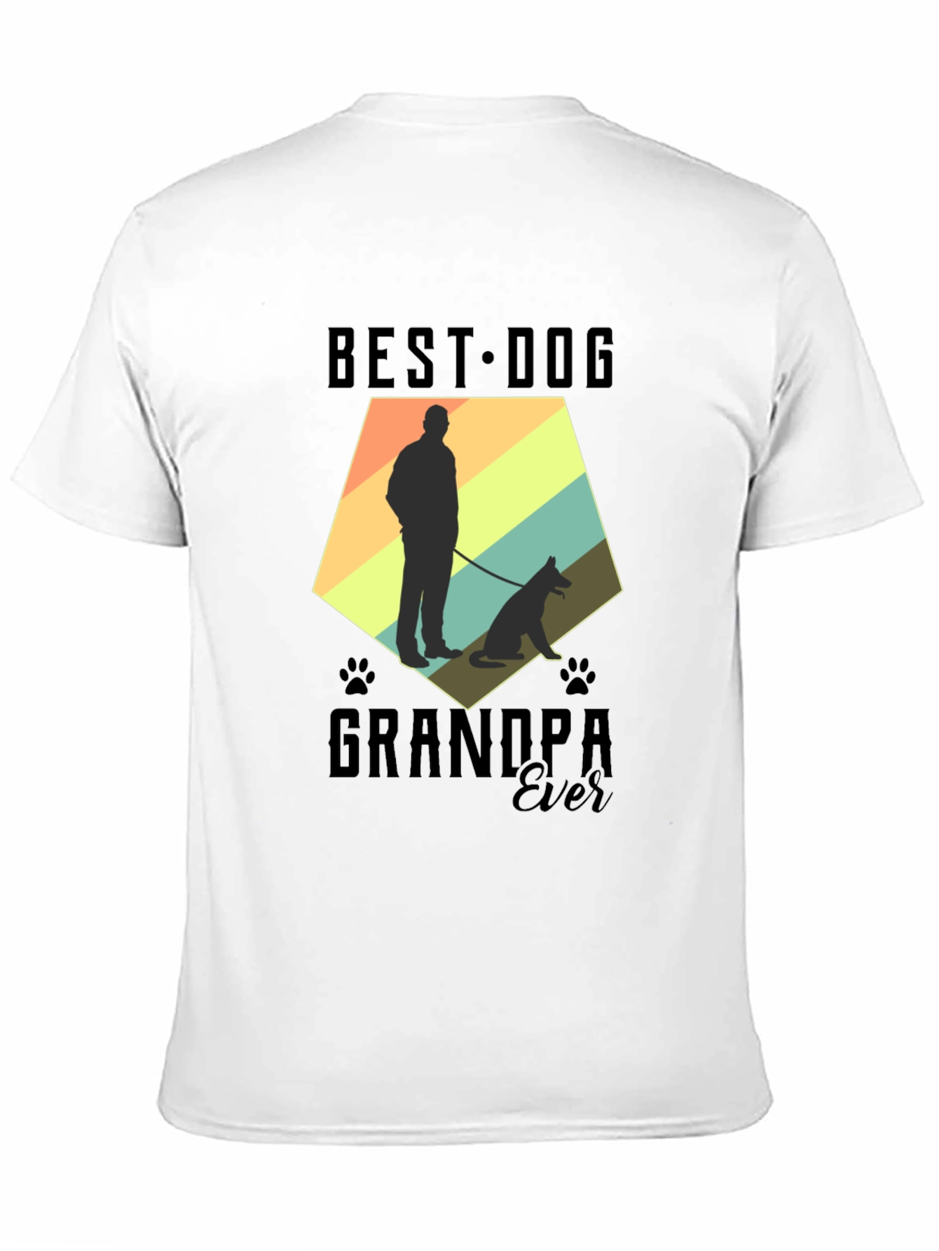 Best Dog Grandpa Ever Graphic T-Shirt - 11