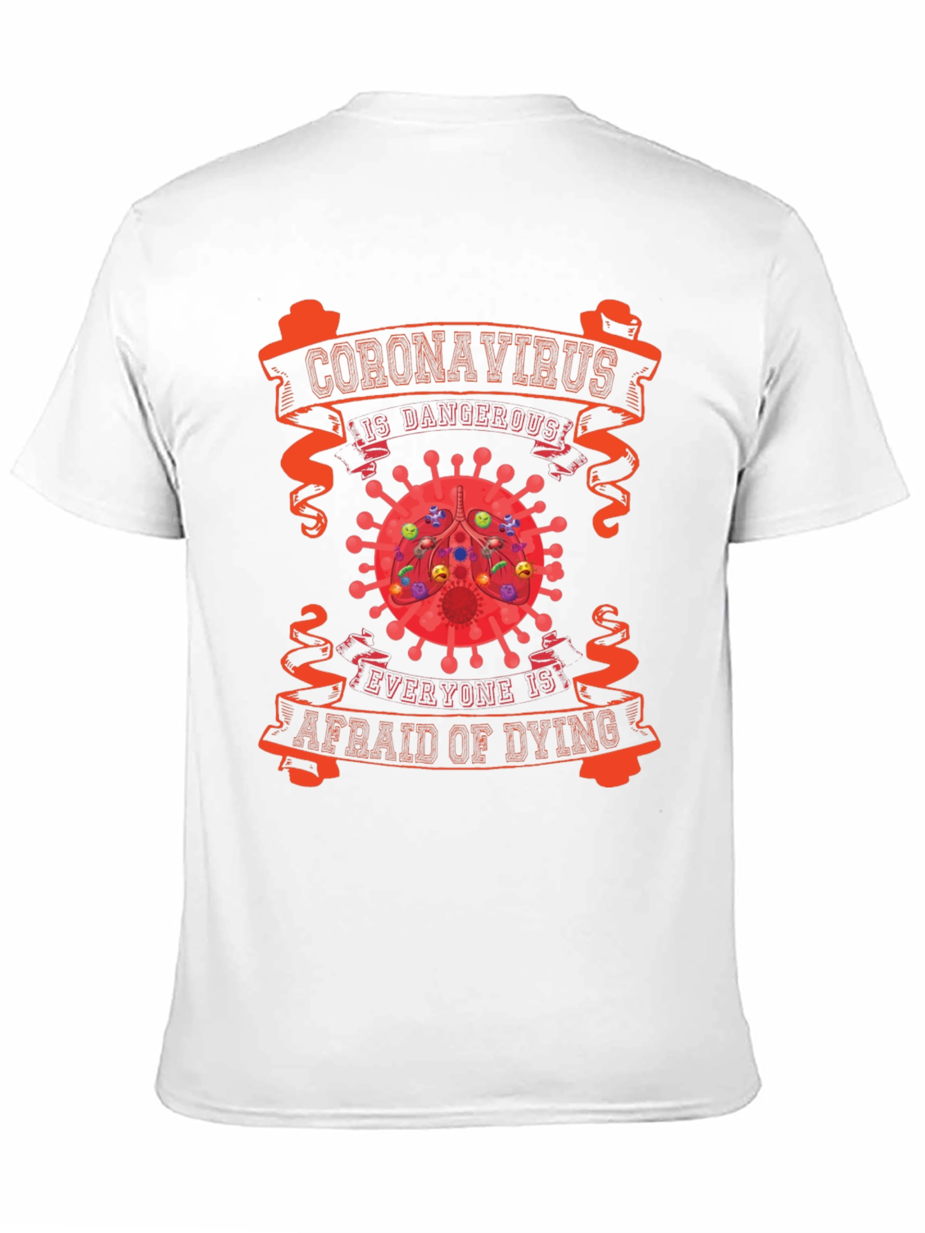 Black Coronavirus Dangerous T-Shirt view 11