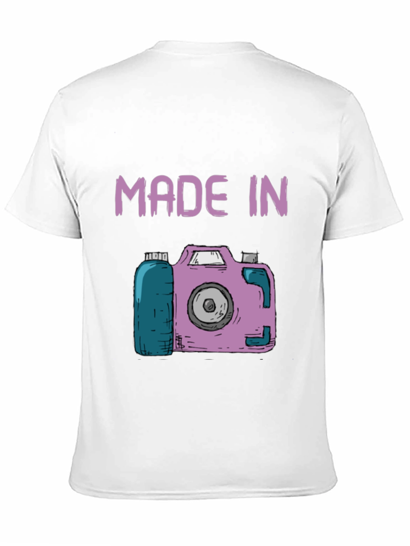 Black Made In Camera T-Shirt - Fun Novelty Tee view 11