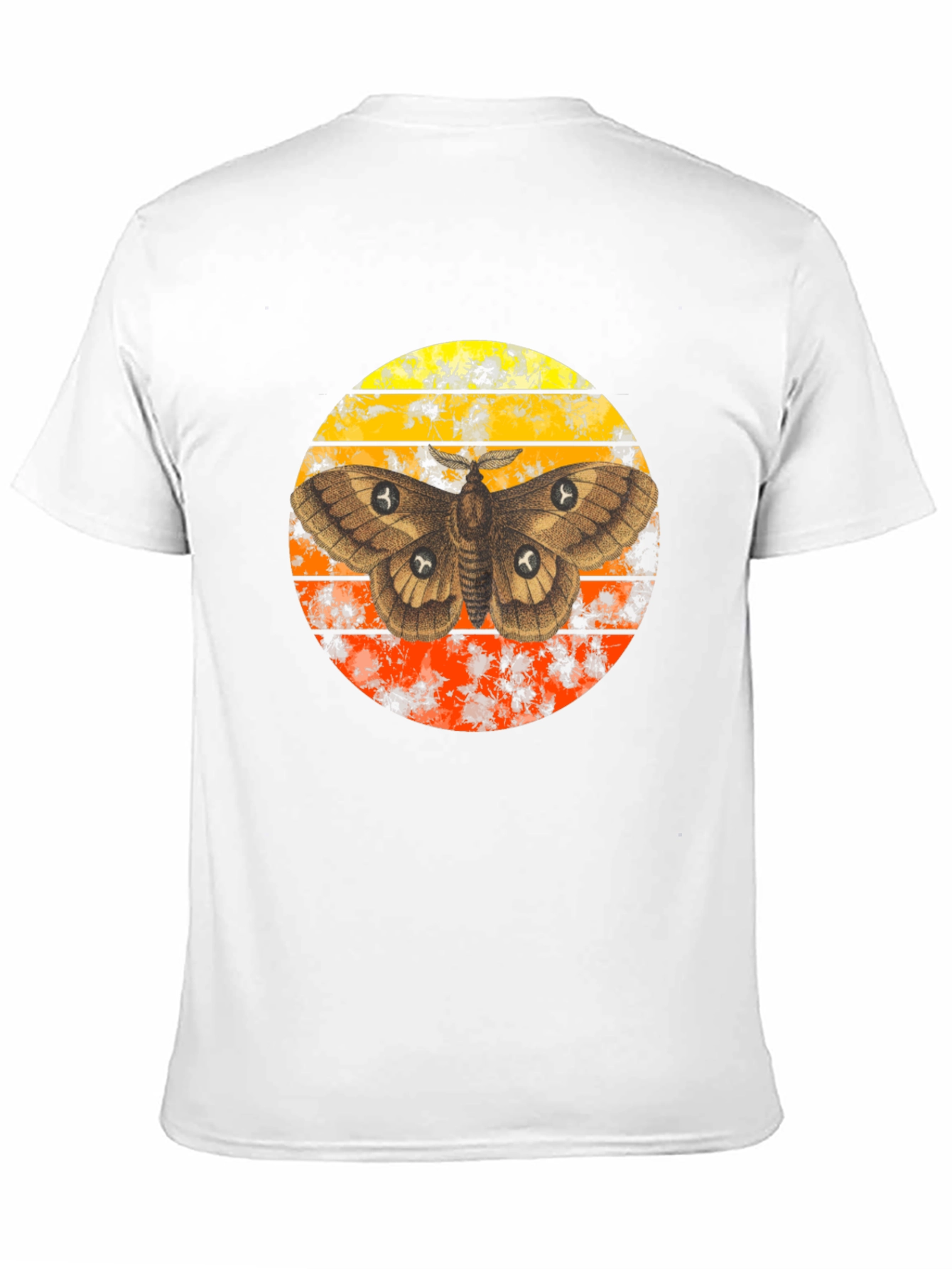 Black Moth Sunset Graphic T-Shirt view 11
