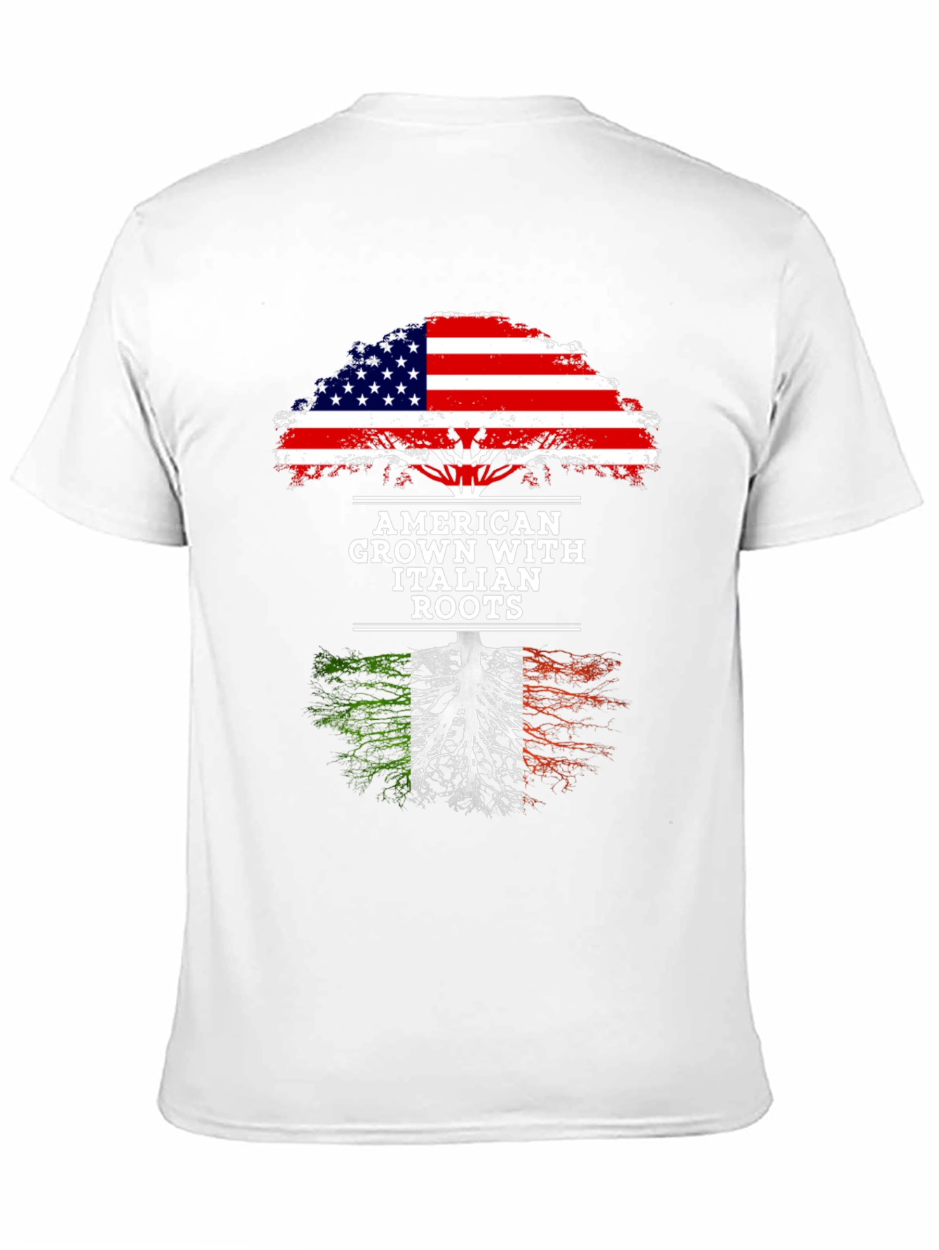 American Grown with Italian Roots T-Shirt - 11
