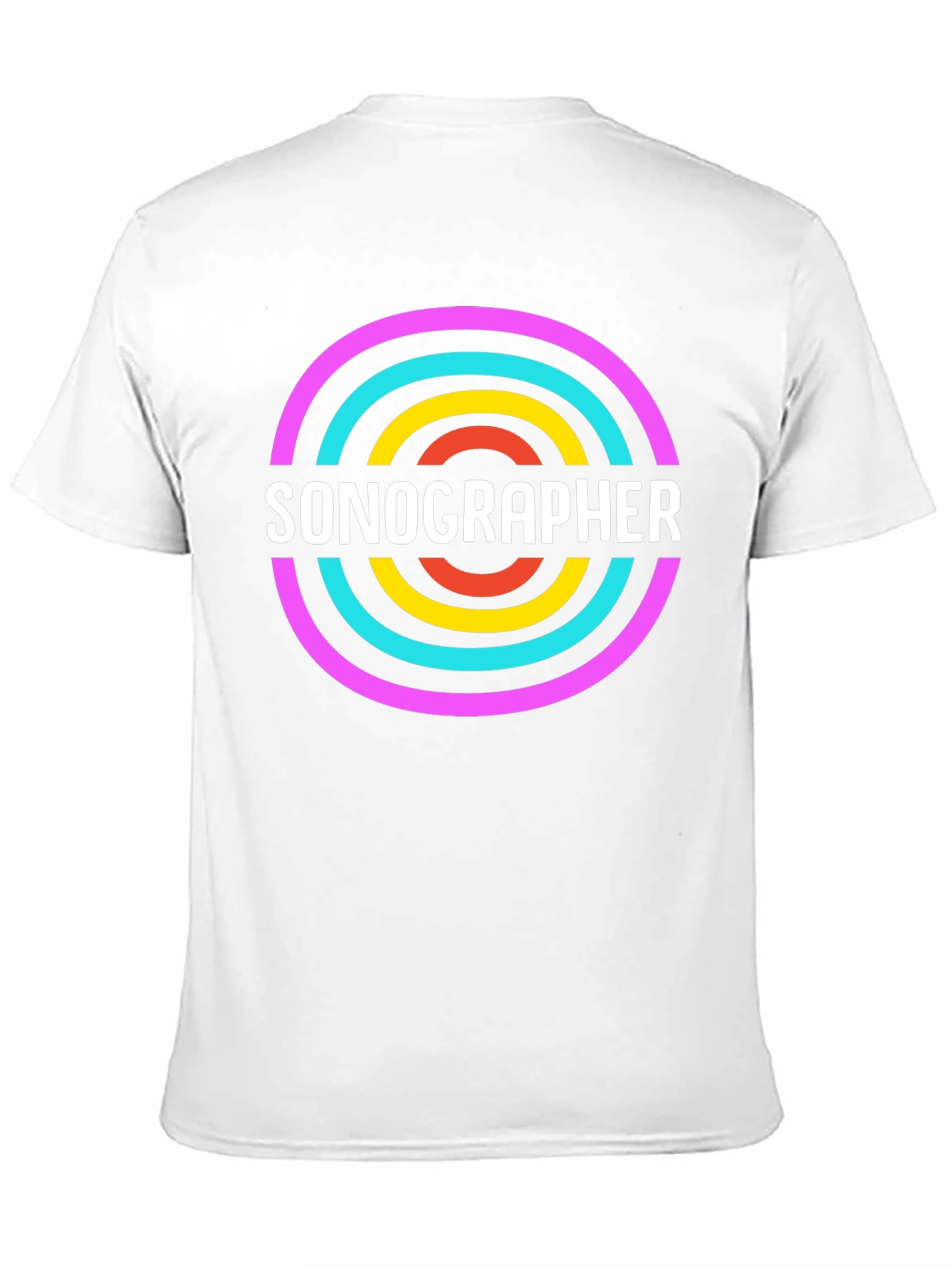 Black Sonographer Graphic Tee - Medical Profession Apparel view 11