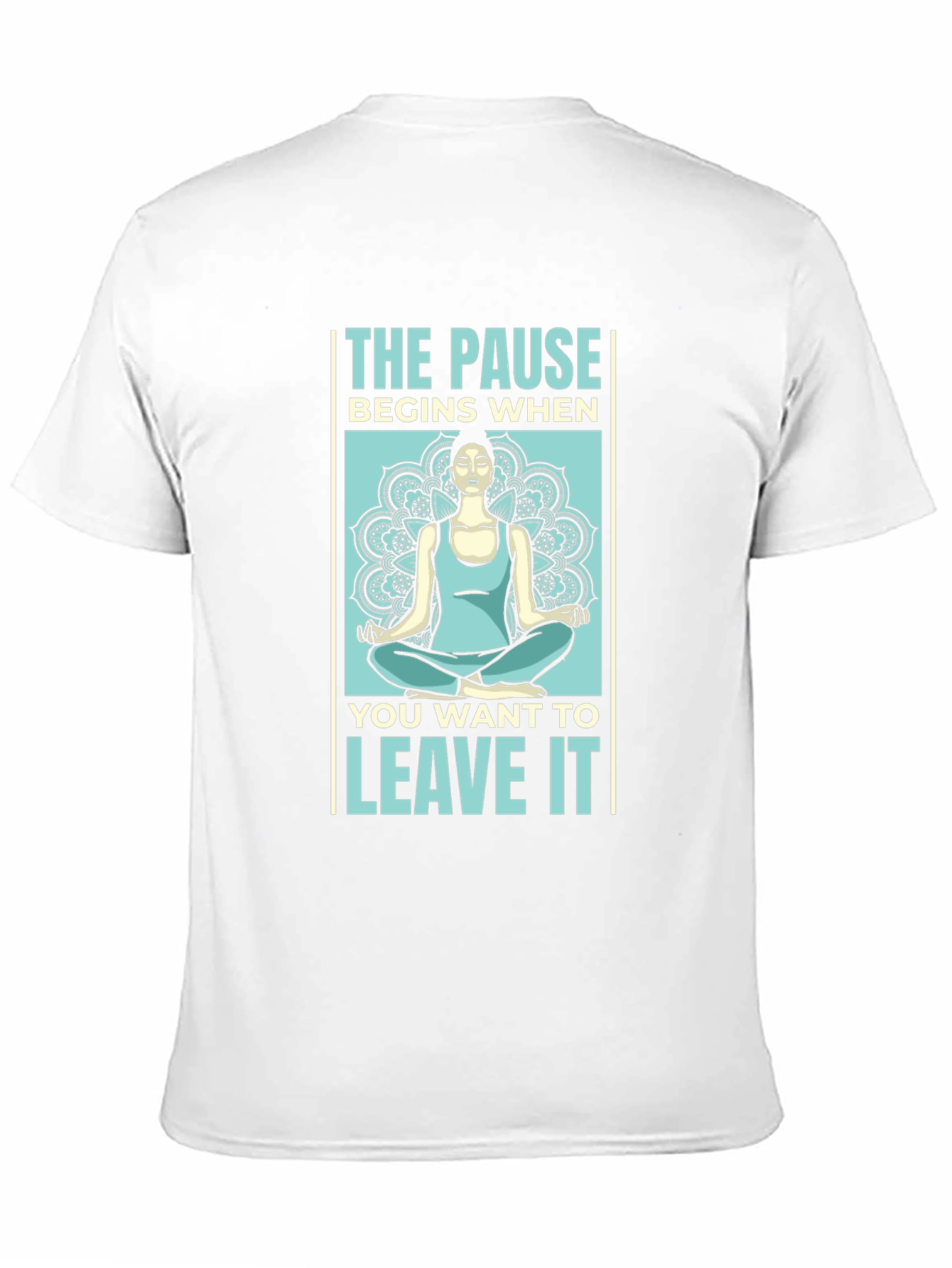 Black Yoga Meditation T-Shirt - The Pause view 11